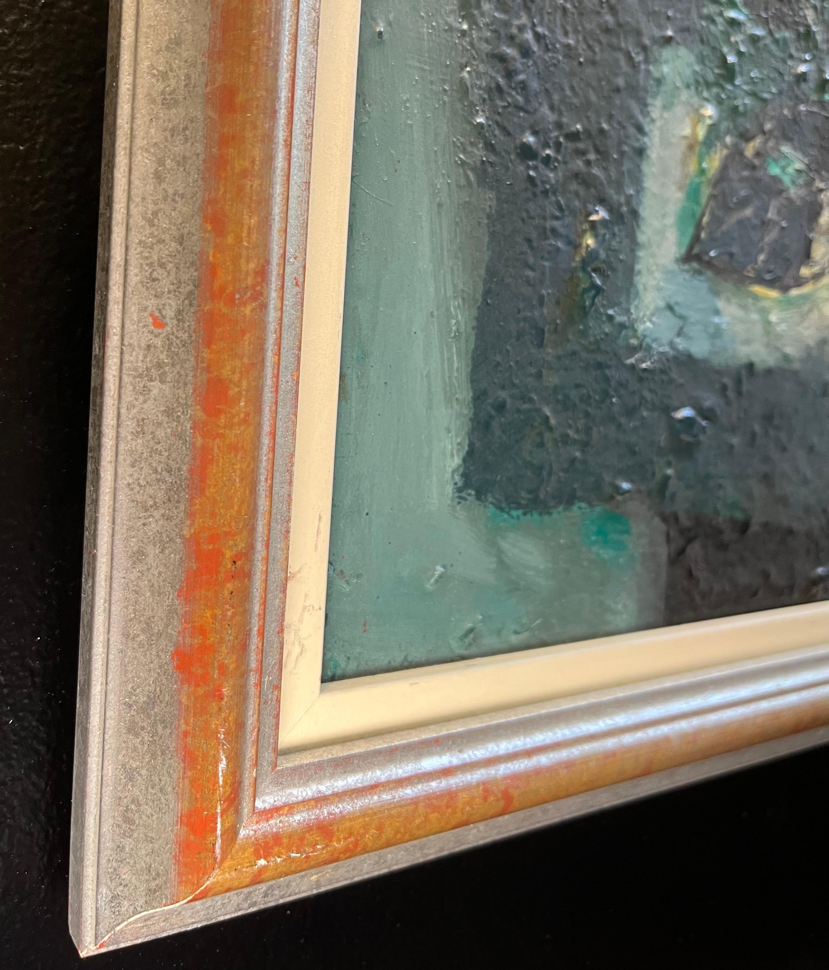 Still Life N°2 by Frank Chabry - Oil on Canvas - 46x38 cm For Sale 3