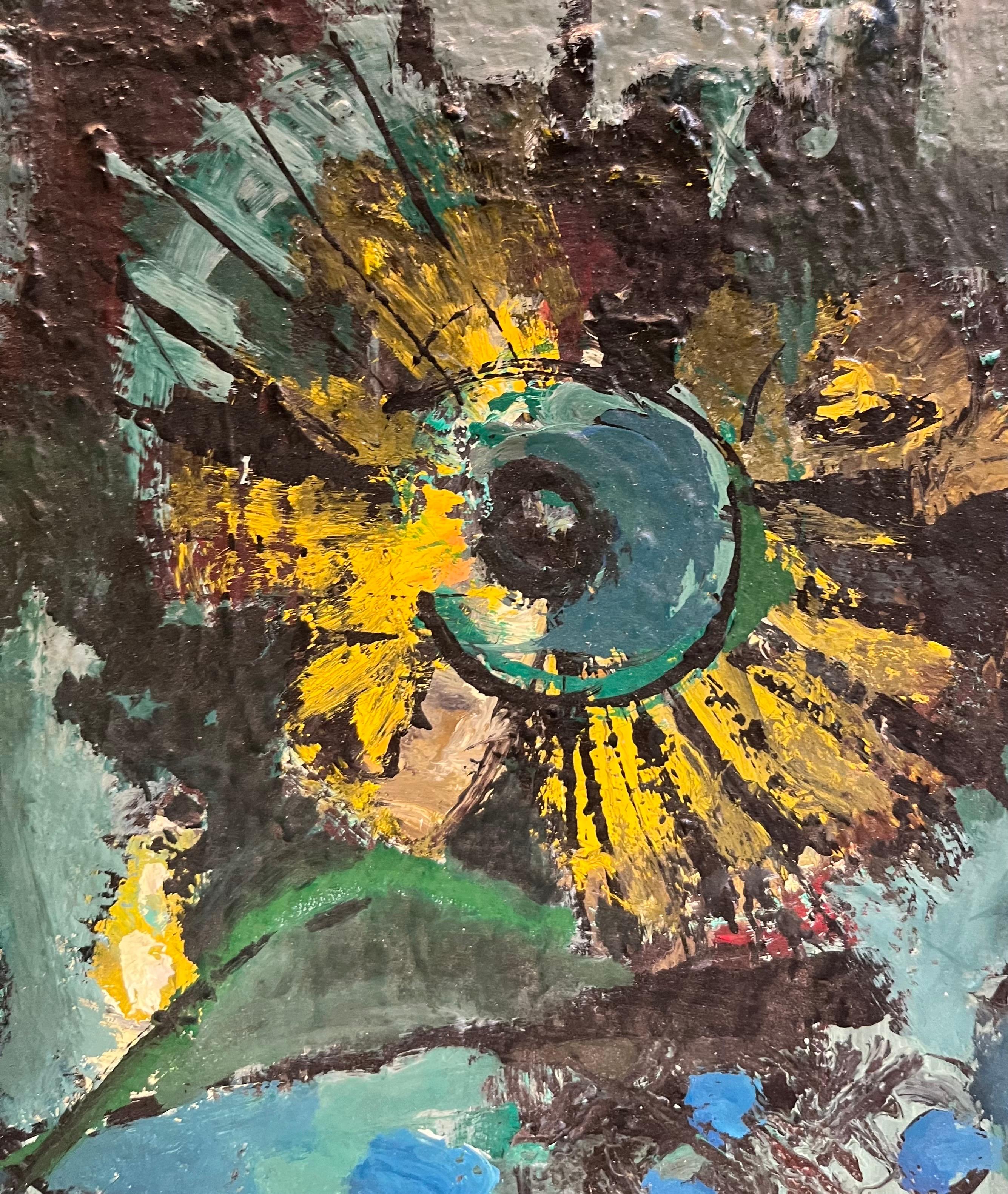 Still Life N°2 by Frank Chabry - Oil on Canvas - 46x38 cm For Sale 5