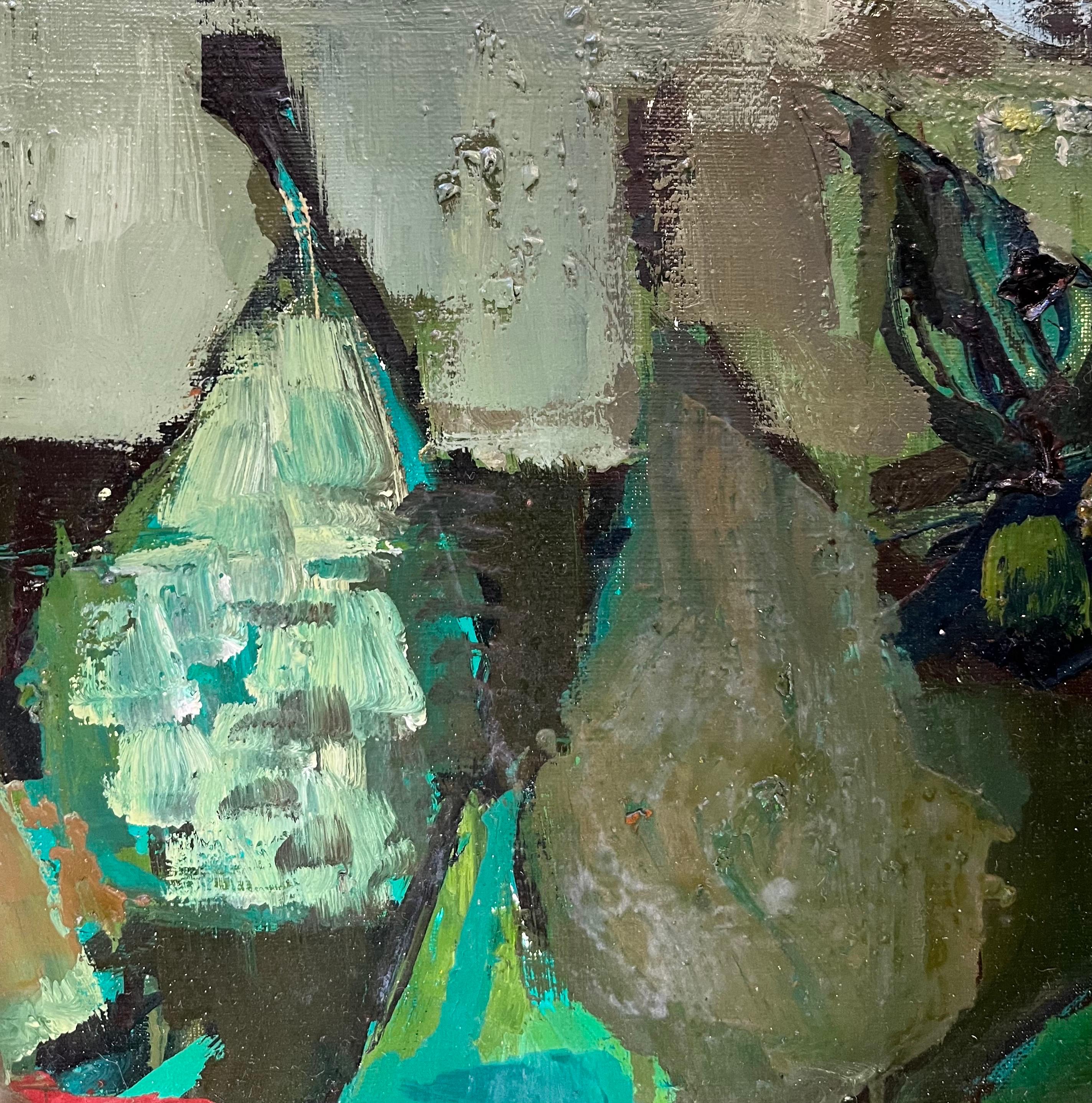 Stillleben mit Früchten von Frank Chabry – Öl auf Leinwand 61x50 cm im Angebot 4