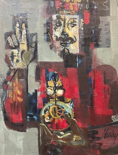 The Initiate de Frank Chabry - Huile sur toile 65,5 x 50,5 cm