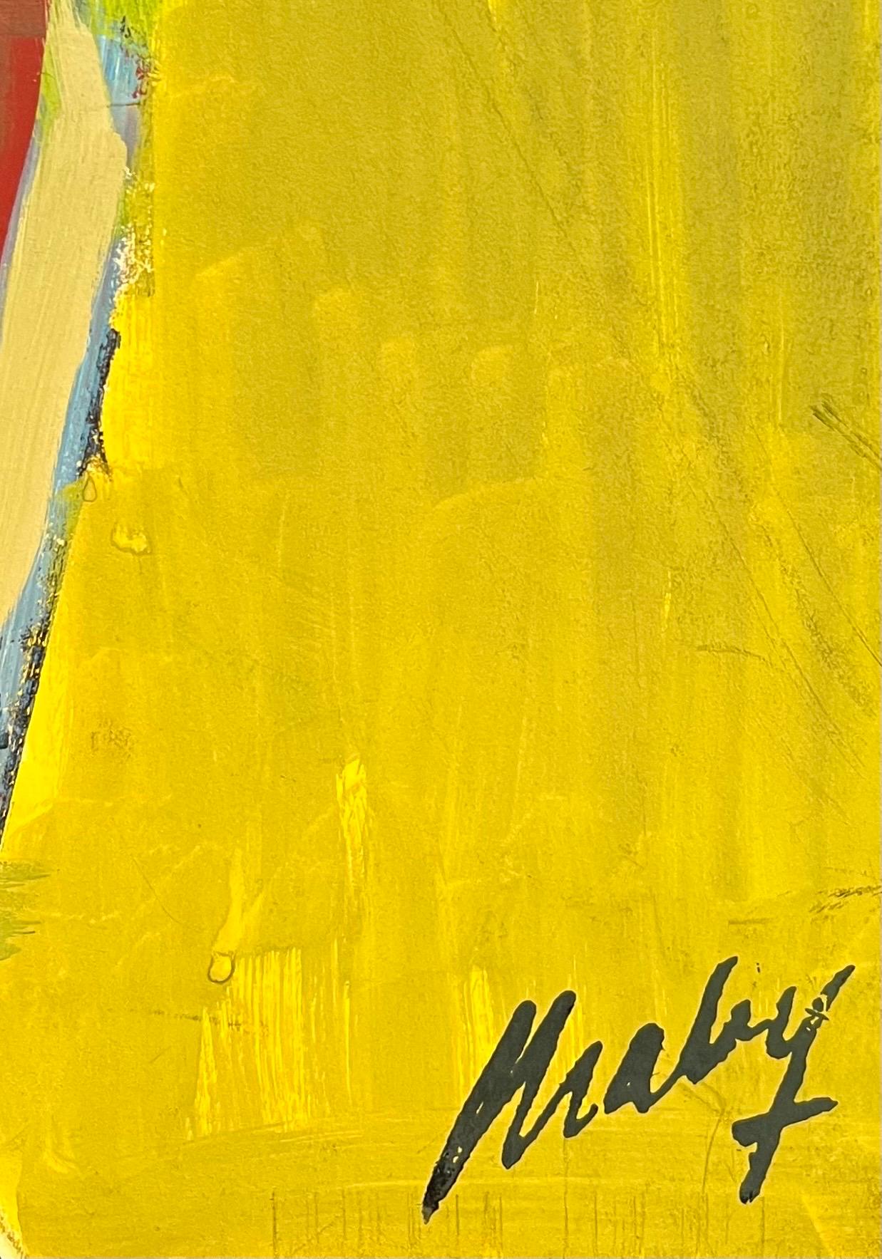 „Der Student“ von Frank Chabry – Öl auf Leinwand/Bücher 102x68 cm im Angebot 1