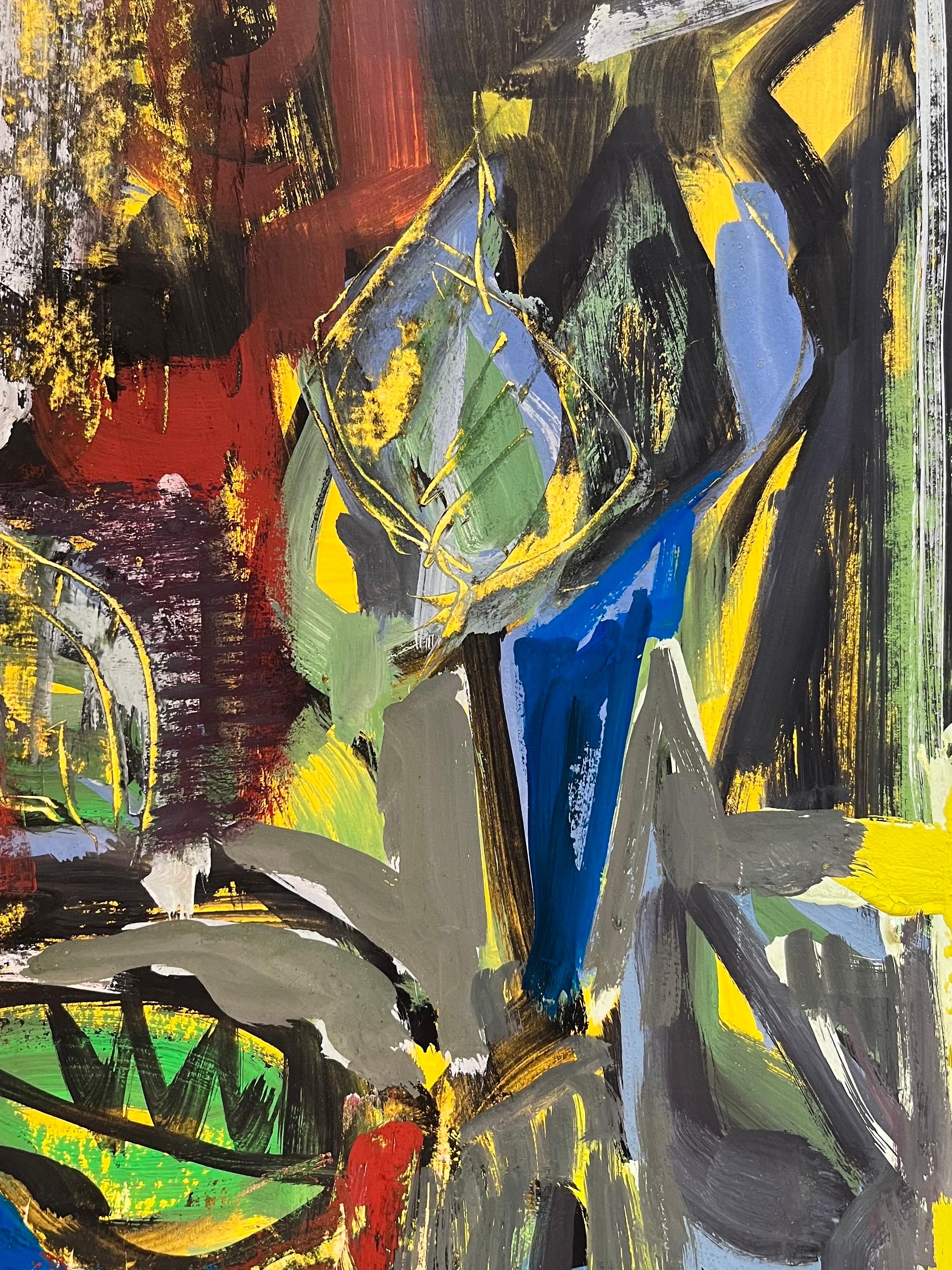 „Der Student“ von Frank Chabry – Öl auf Leinwand/Bücher 102x68 cm im Angebot 5