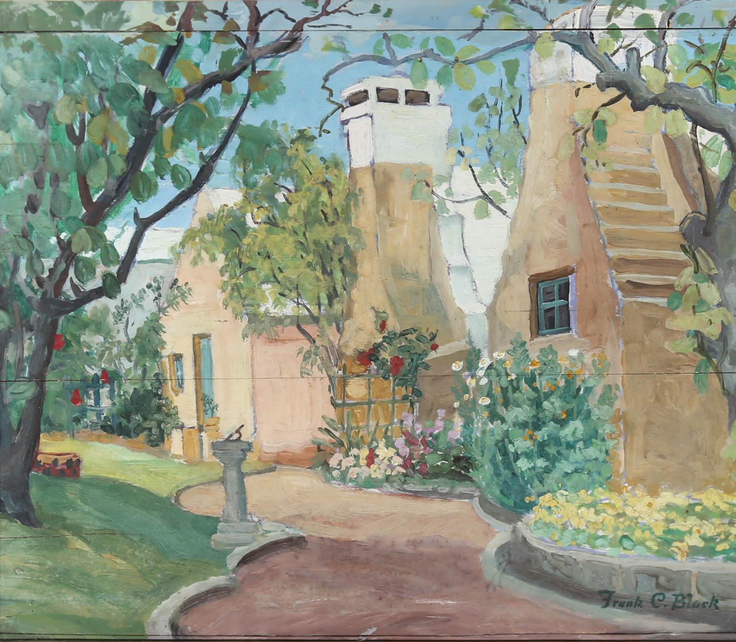 Frank Charles Black (British 1894-1982) - Framed Oil, Villa Gardens For Sale 1