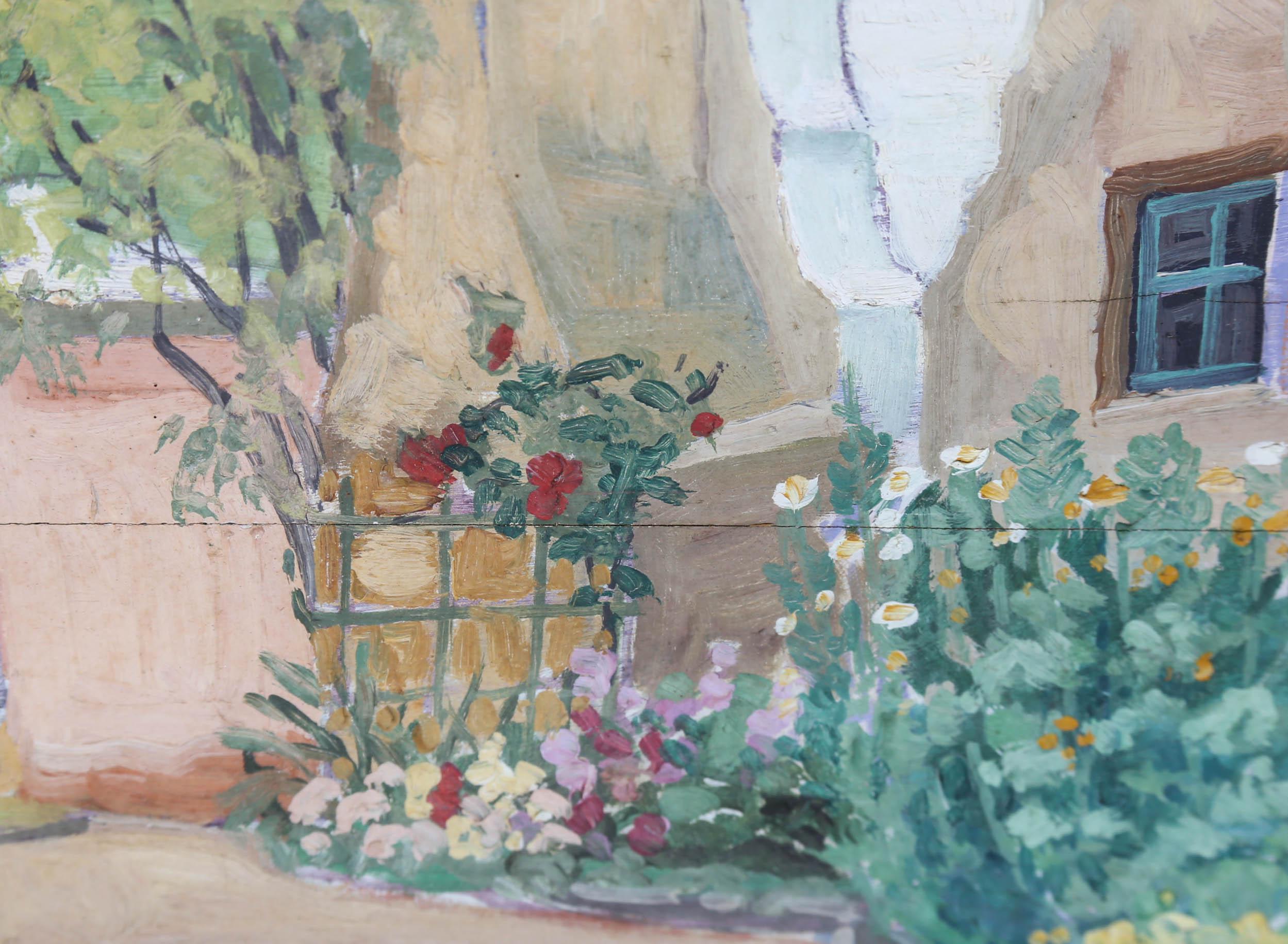 Frank Charles Black (British 1894-1982) - Framed Oil, Villa Gardens For Sale 4