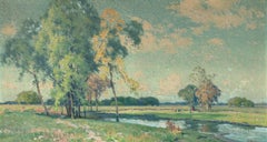 Frank Charles Peyraud Riverside View Oil