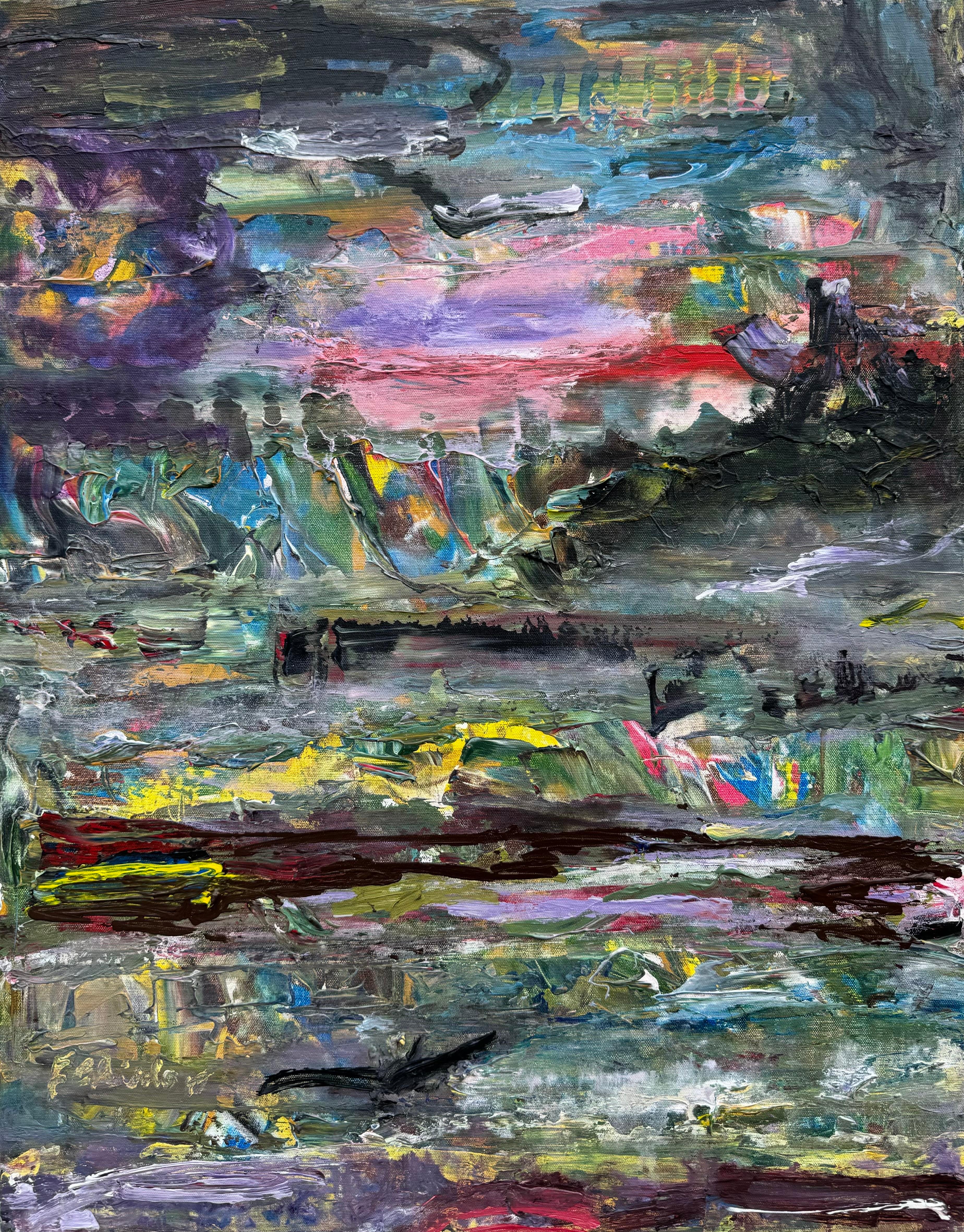 Frank Chiodo Abstract Painting - Ethereal Vista