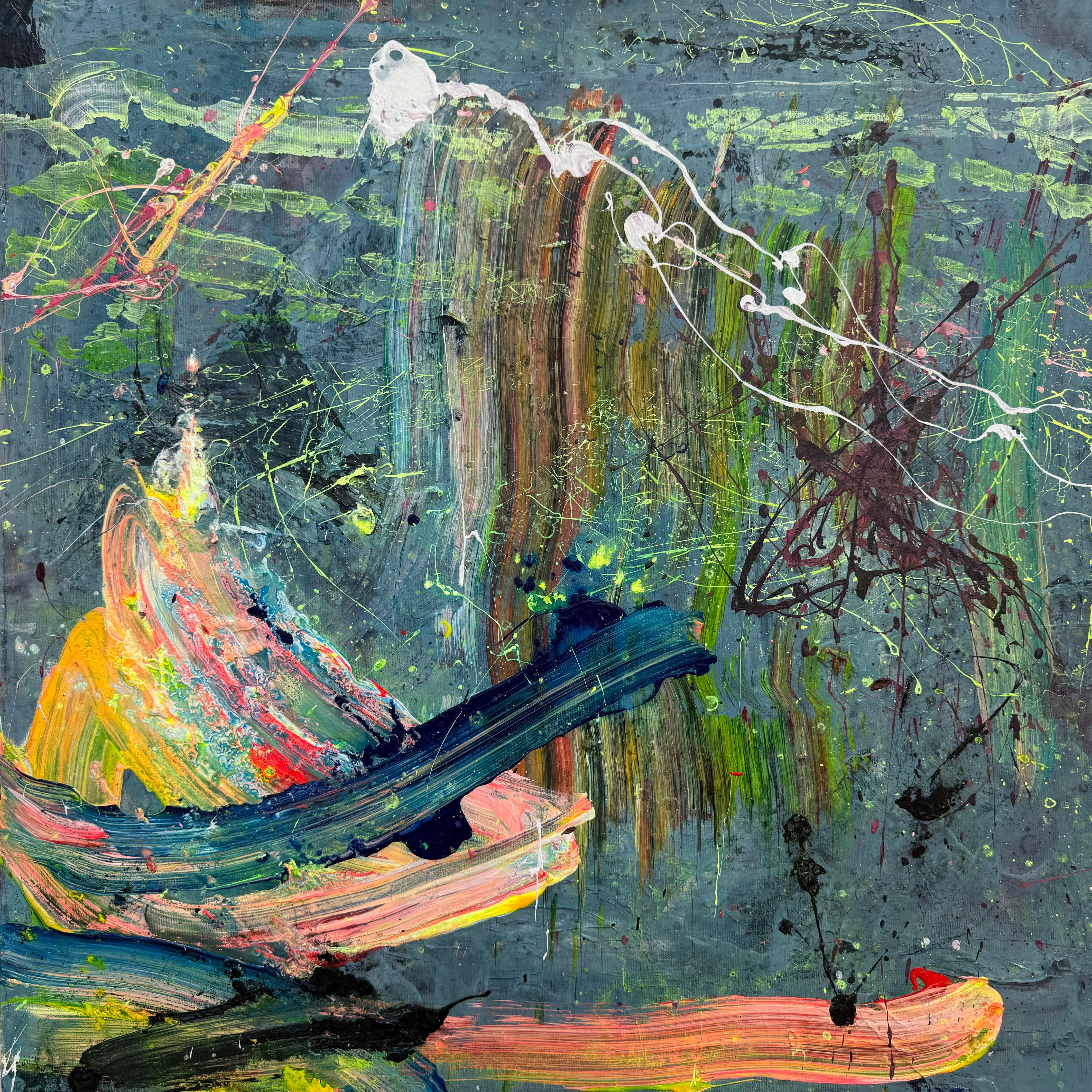 Frank Chiodo Abstract Painting - Leap of Faith