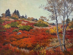 “October Morning Matunuck, c. 1925” Frank Convers Mathewson Rhode Island Oil