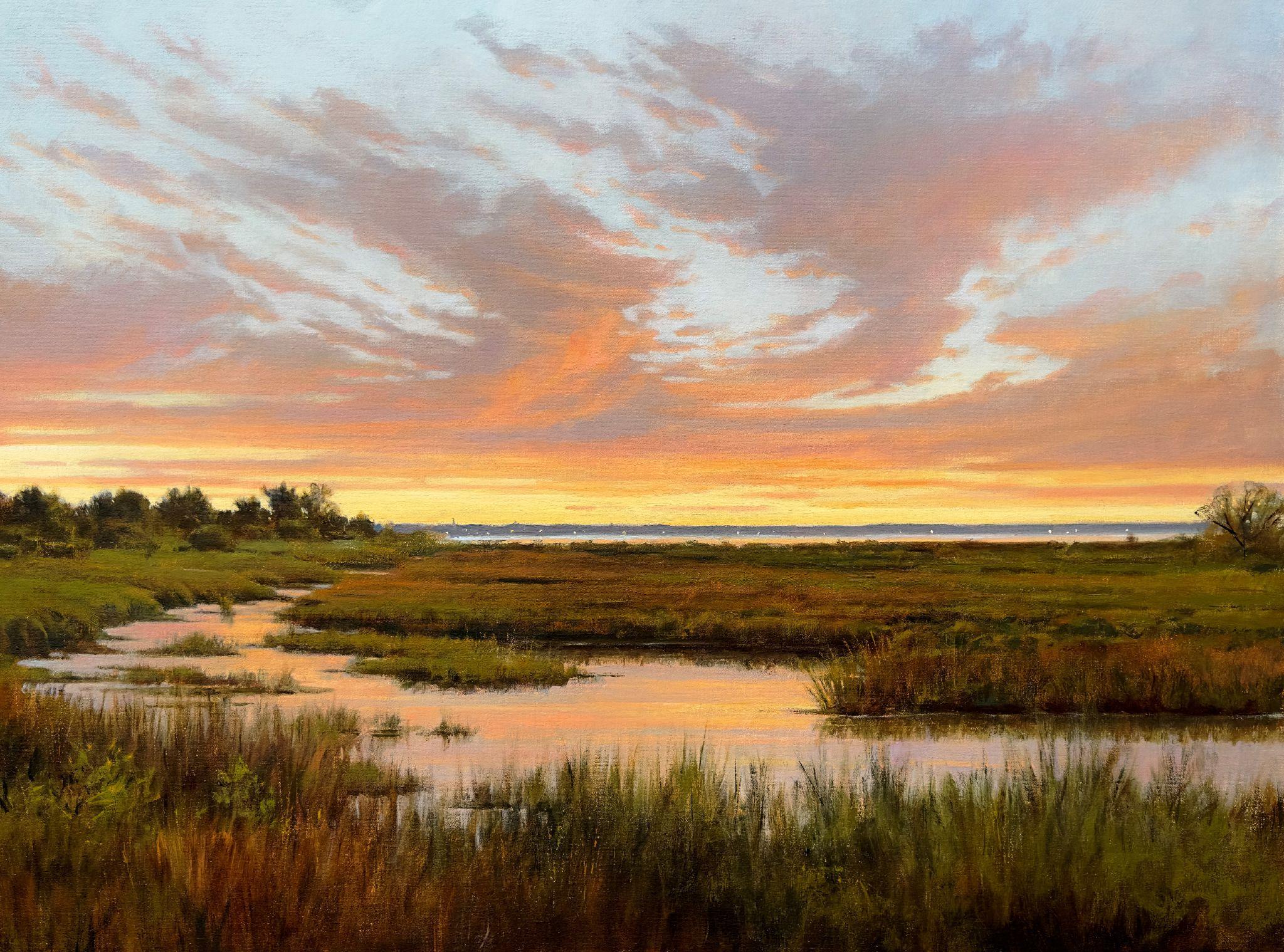 Frank Corso Landscape Painting - Sunset Splendor