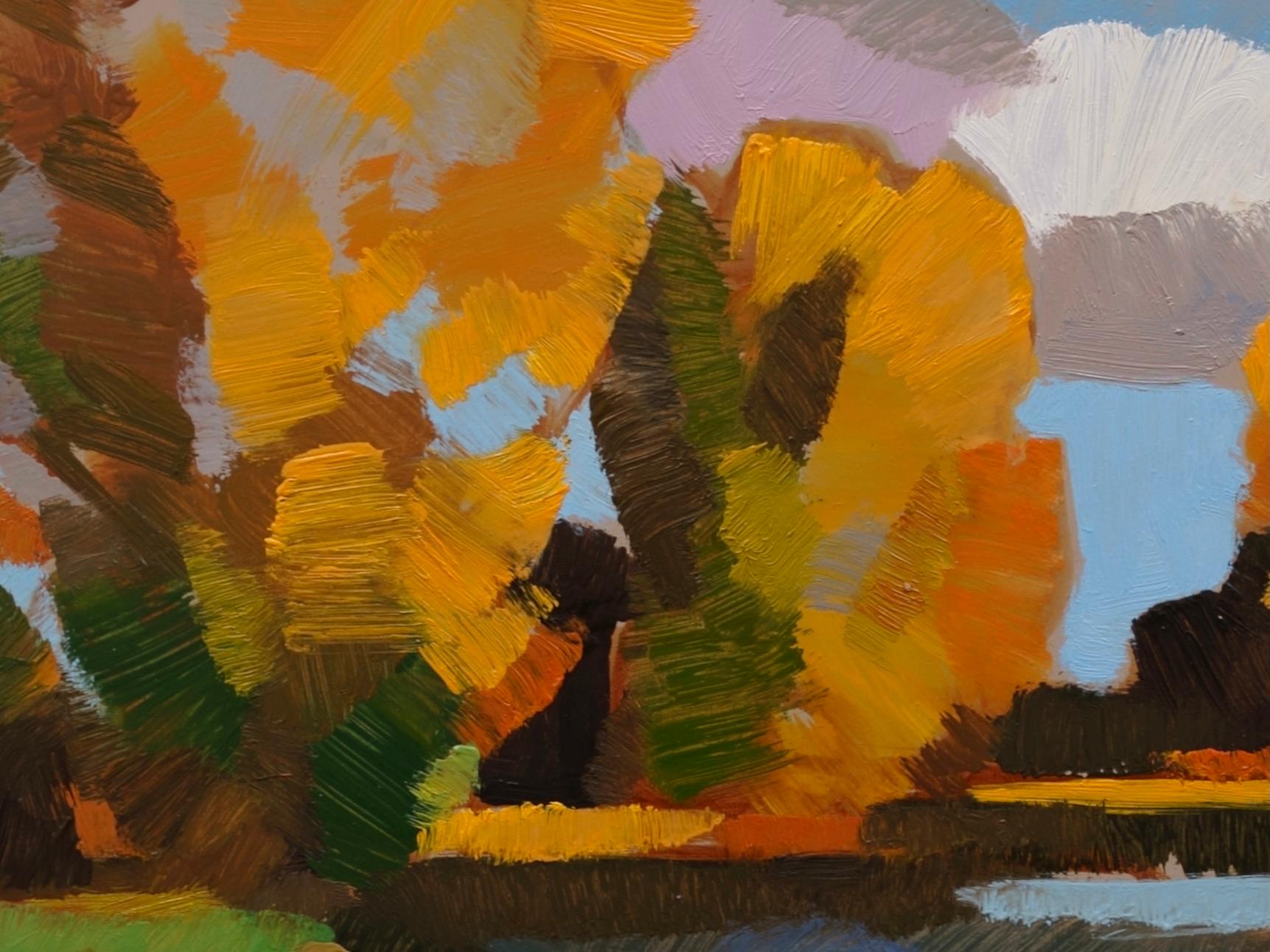 Autumn- 21st Century Contemporary Modern Dutch Landscape Painting  2