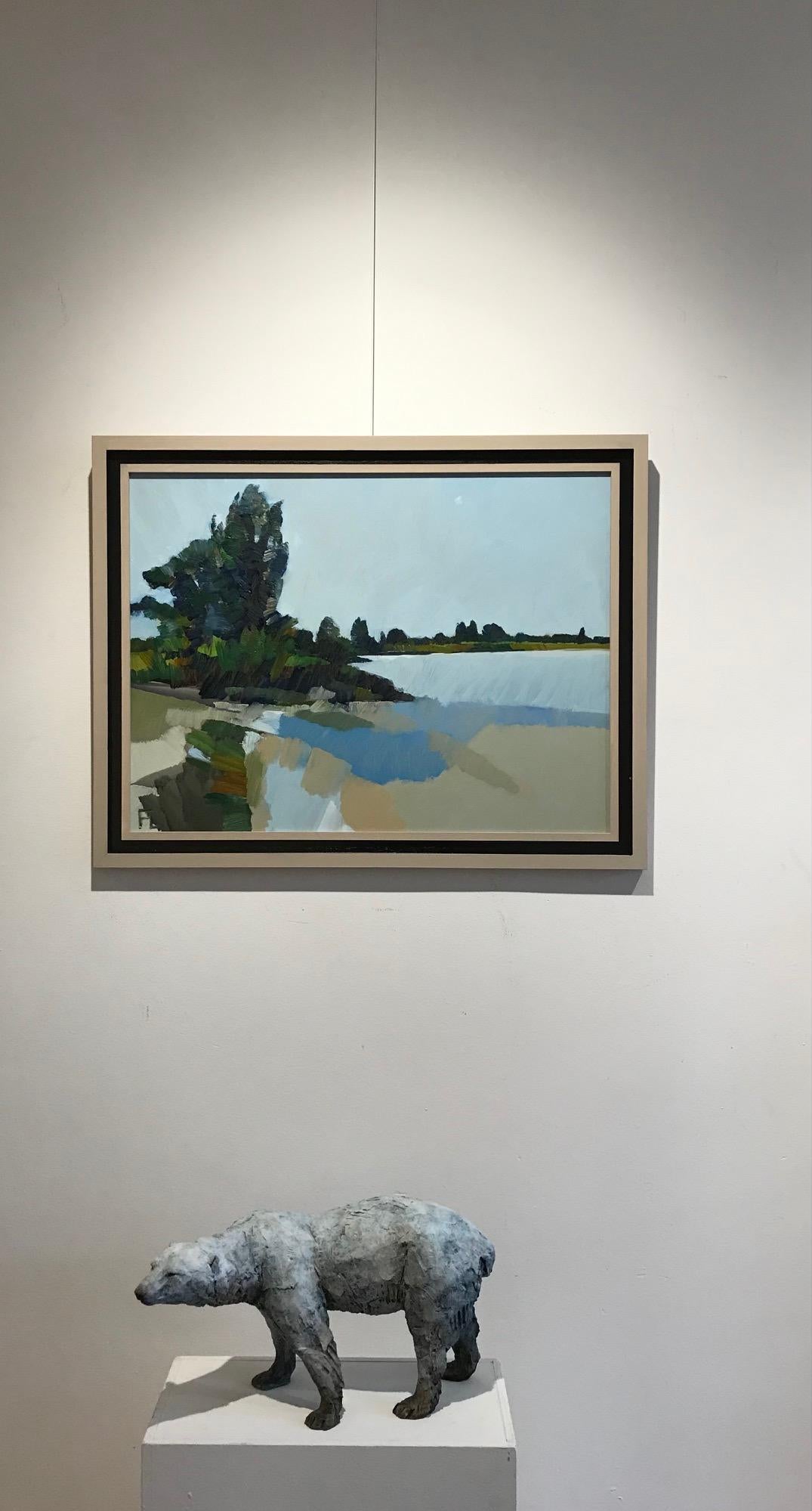 ''Autumn Announces Itself'', Contemporary Dutch Oil Painting of a Landscape For Sale 4