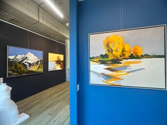 Otoño - Pintura impresionista contemporánea de un paisaje