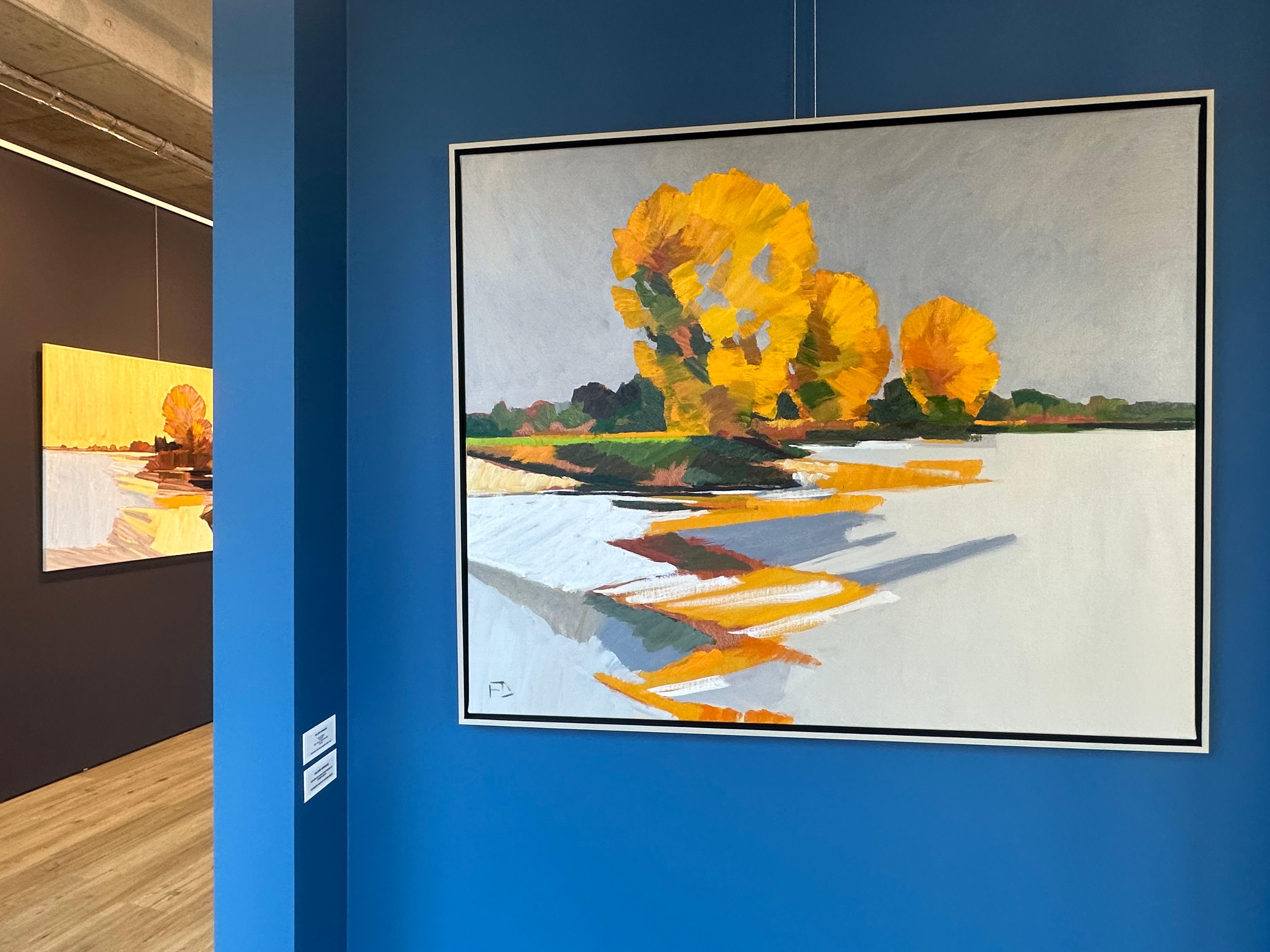 Frank Dekkers
Otoño
100 x 120 cm 
óleo sobre lienzo
enmarcado en un marco de madera gris como se ve en la foto, mide 104 x 124 cm El marco está incluido en el precio

En las fotos también te mostramos al artista recibiendo las flores en la