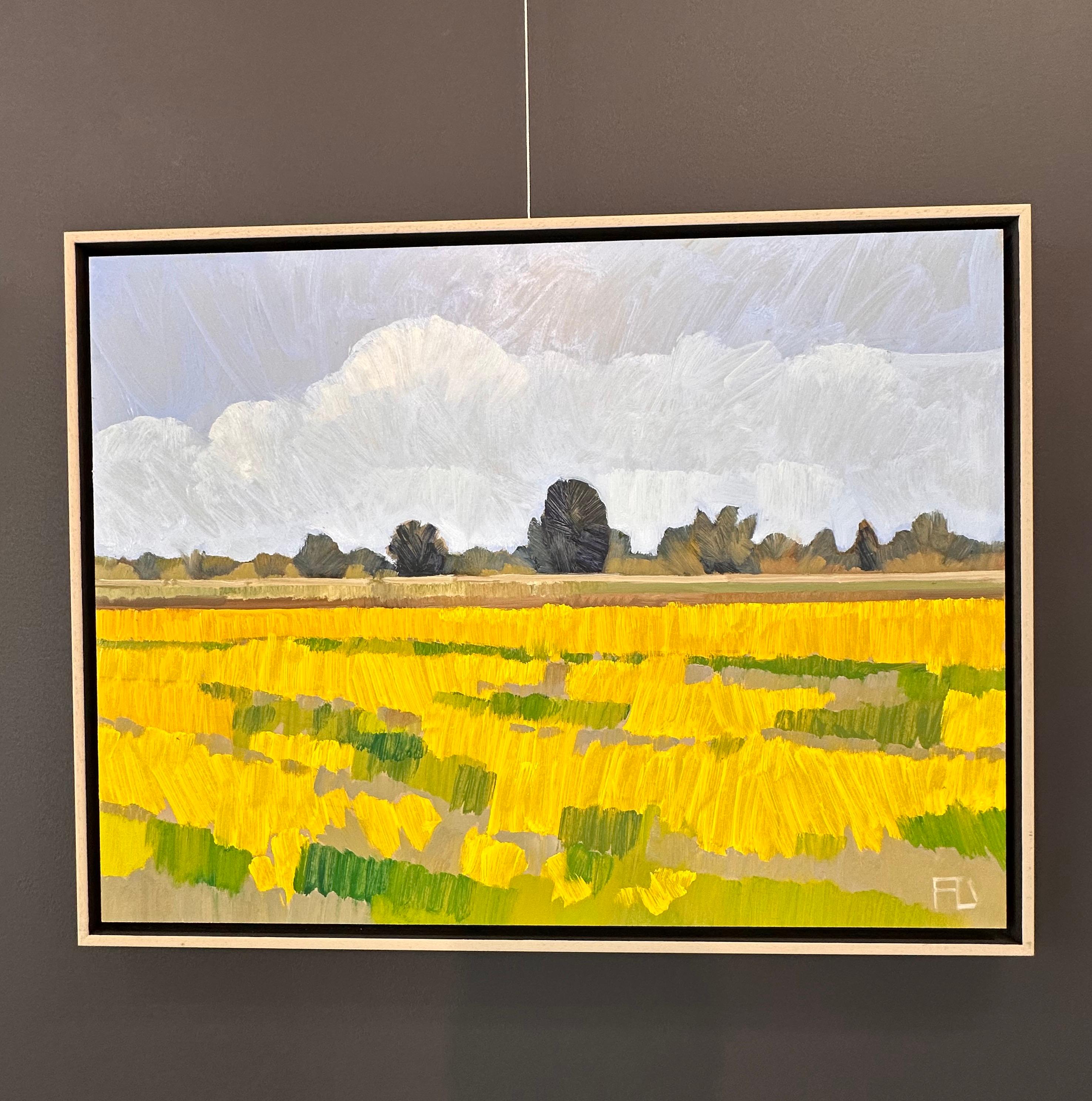 Prairie fleurie  - Peinture de paysage impressionniste contemporaine du 21e siècle - Painting de Frank Dekkers
