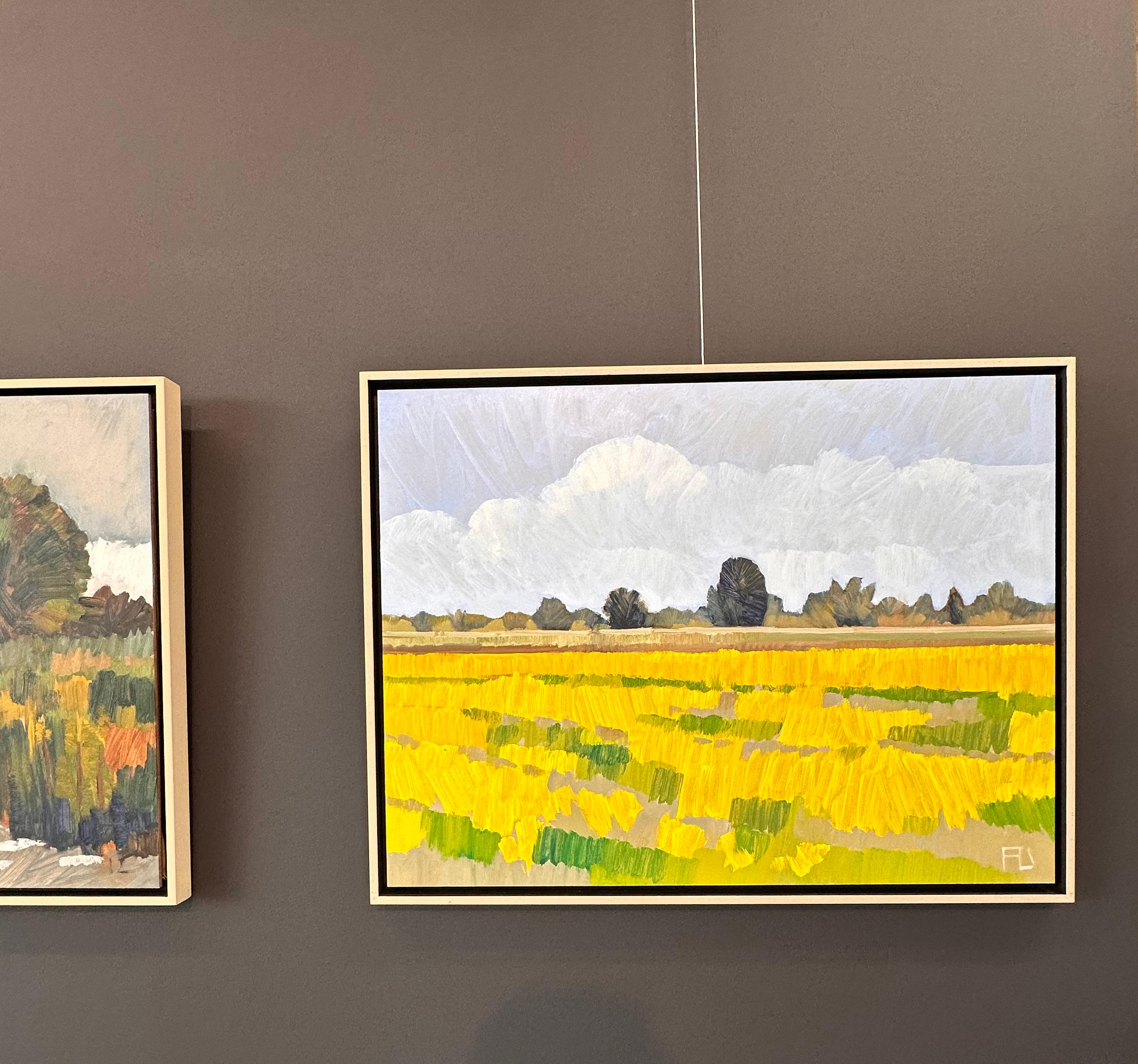 Prairie fleurie  - Peinture de paysage impressionniste contemporaine du 21e siècle - Contemporain Painting par Frank Dekkers