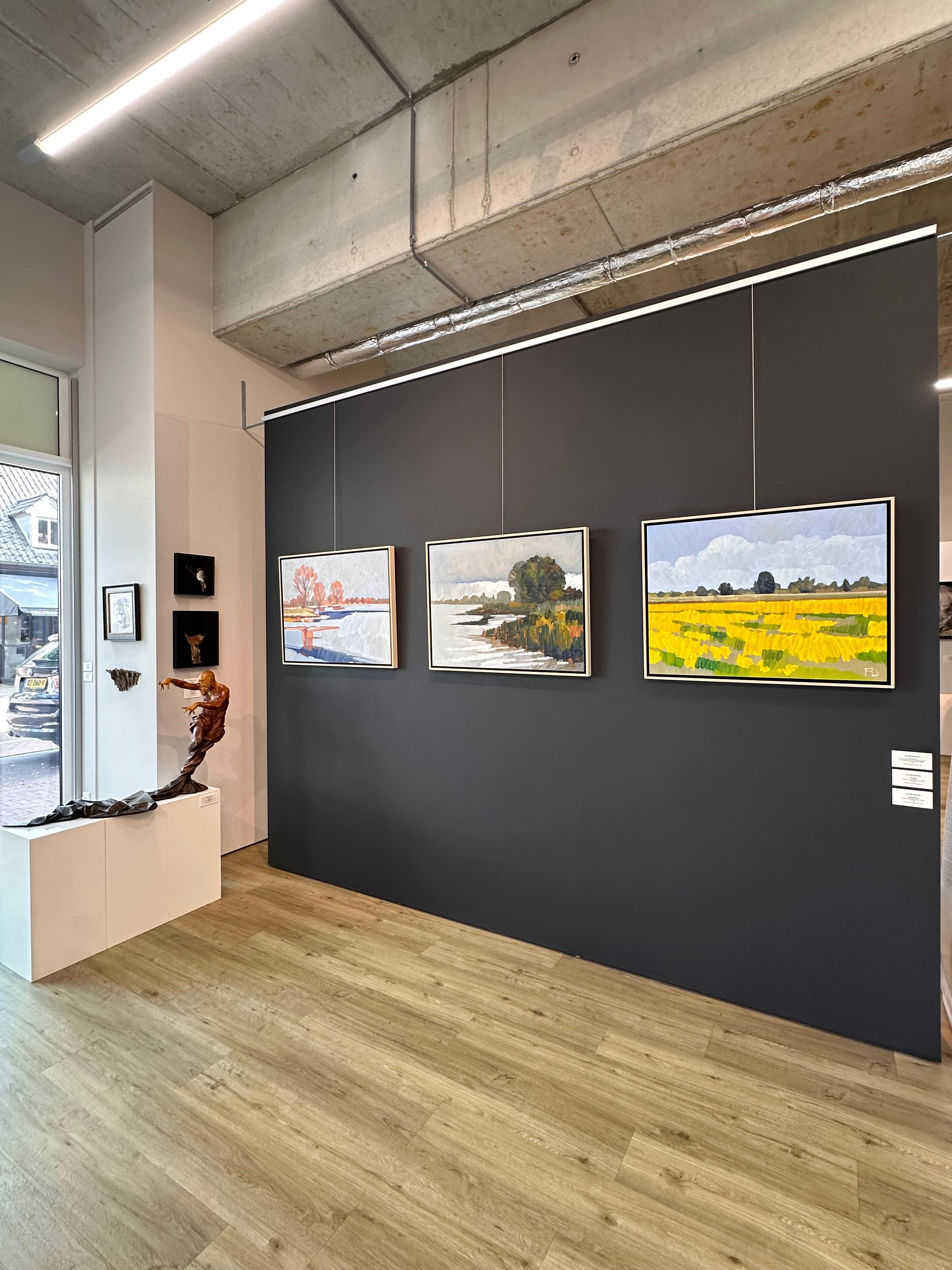 Prairie fleurie  - Peinture de paysage impressionniste contemporaine du 21e siècle en vente 3