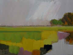 ''Landscape Miniature 0221''Contemporary Dutch Landscape Miniature Oil Painting 
