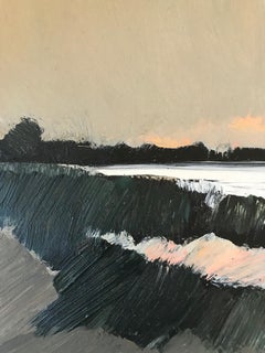 ''Landscape Miniature 0321''Contemporary Dutch Landscape Miniature Oil Painting