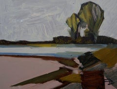 ''Landscape Miniature 1020''Contemporary Dutch Landscape Miniature Oil Painting