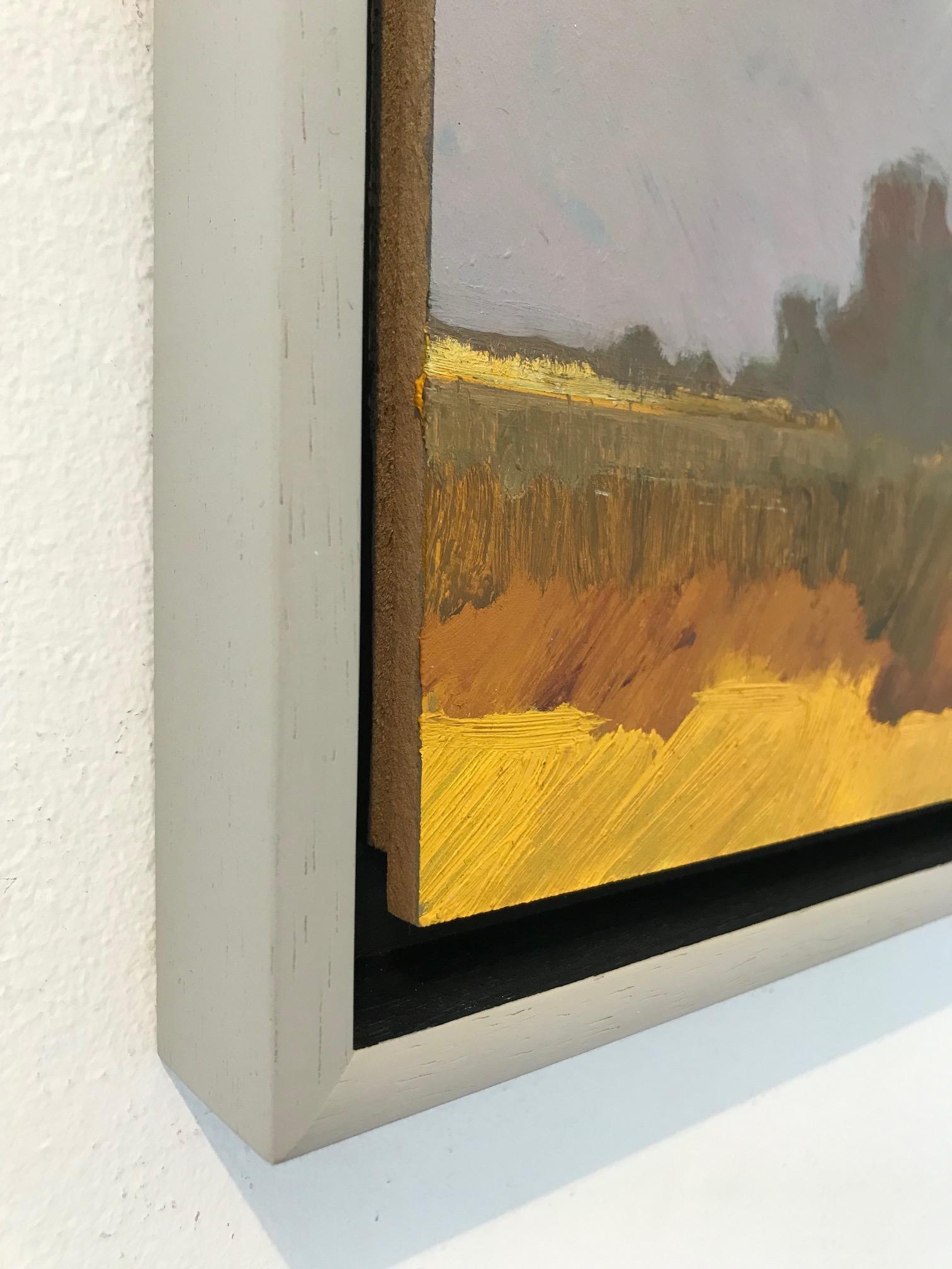 ''Landscape Miniature Autumn', Contemporary Landscape Miniature Oil Painting  For Sale 2