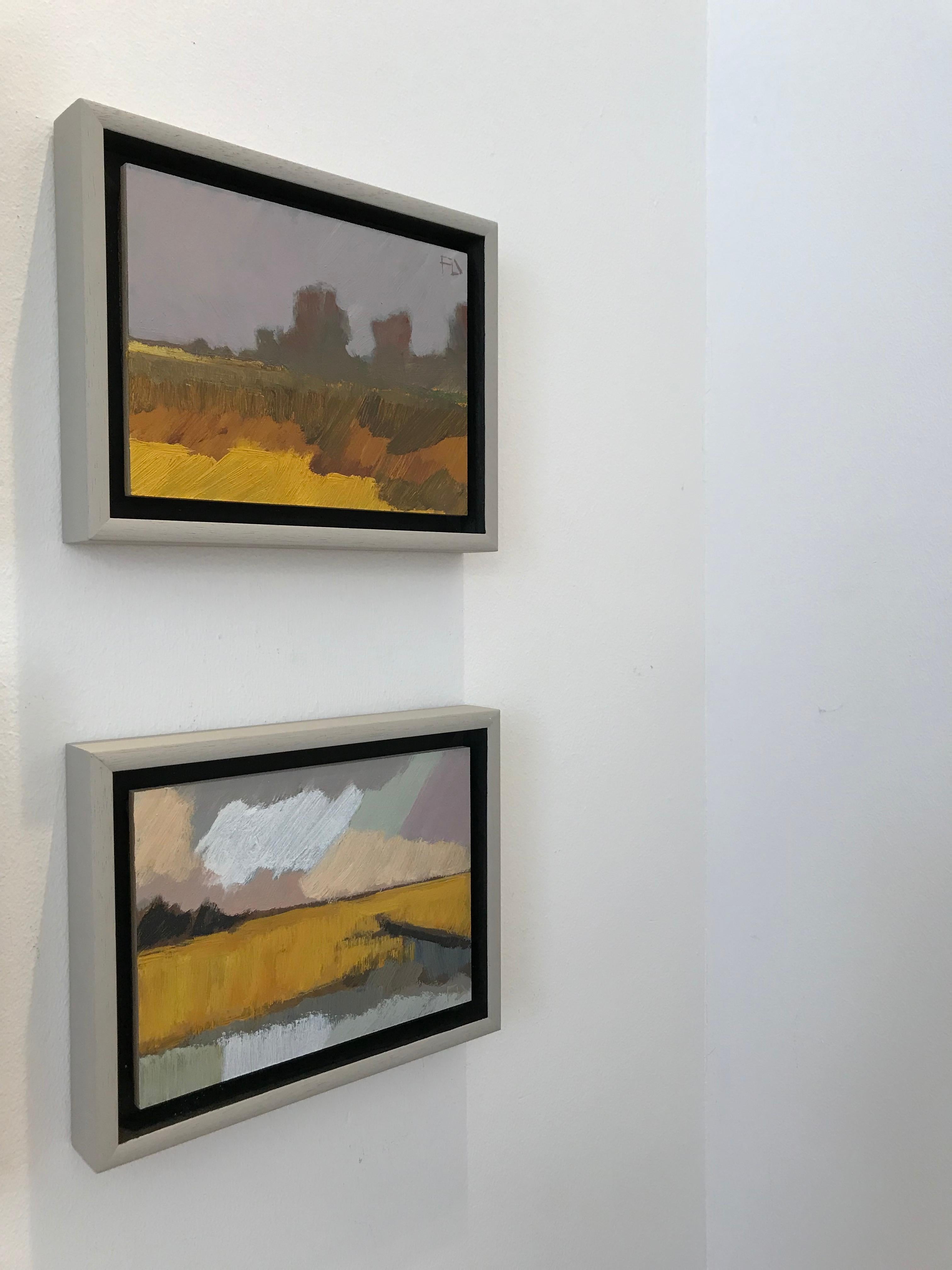 ''Landscape Miniature Autumn', Contemporary Landscape Miniature Oil Painting  For Sale 3