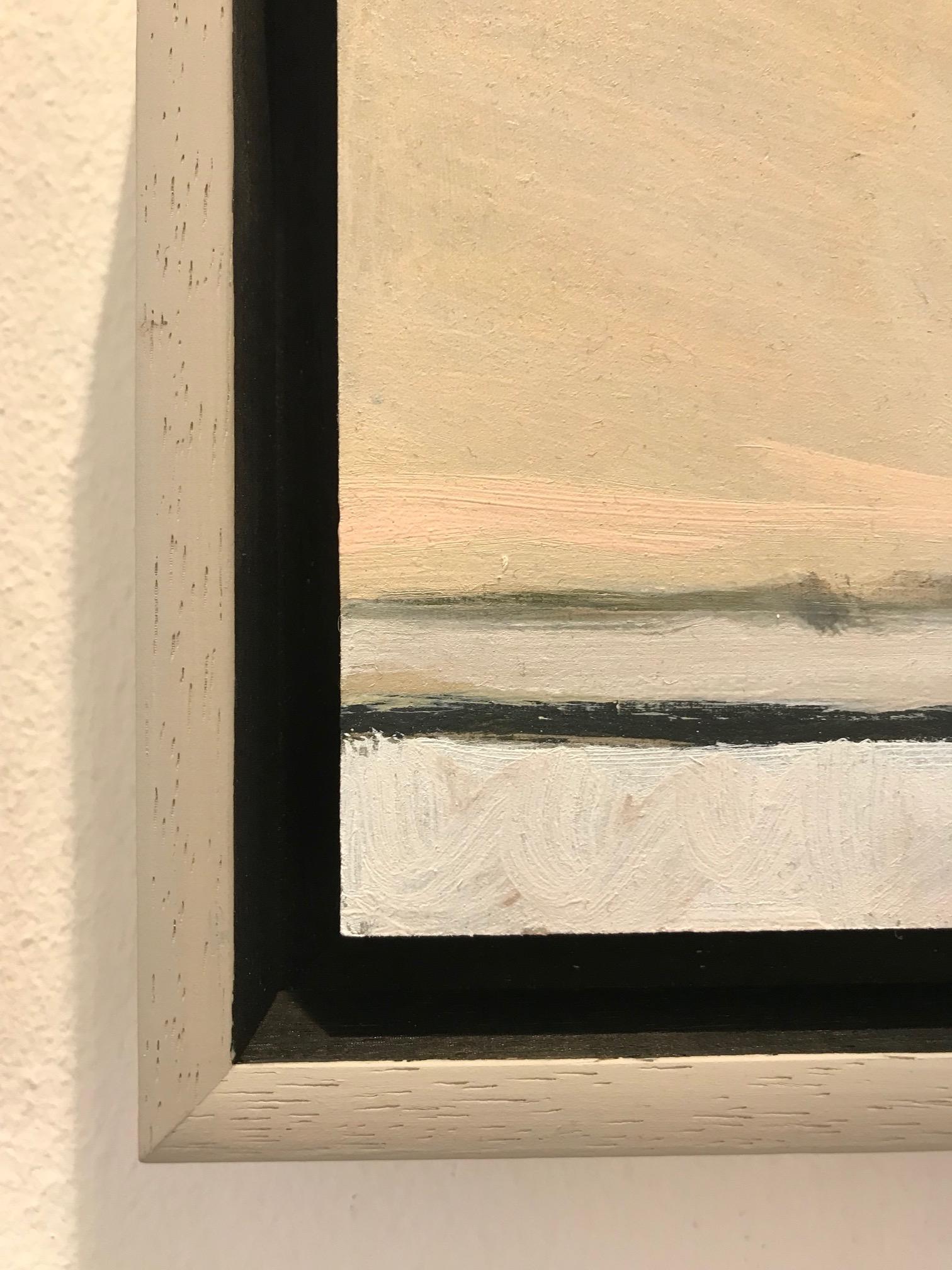 ''Paesaggio in miniatura neve'', pittura ad olio contemporanea di paesaggio in miniatura in vendita 2