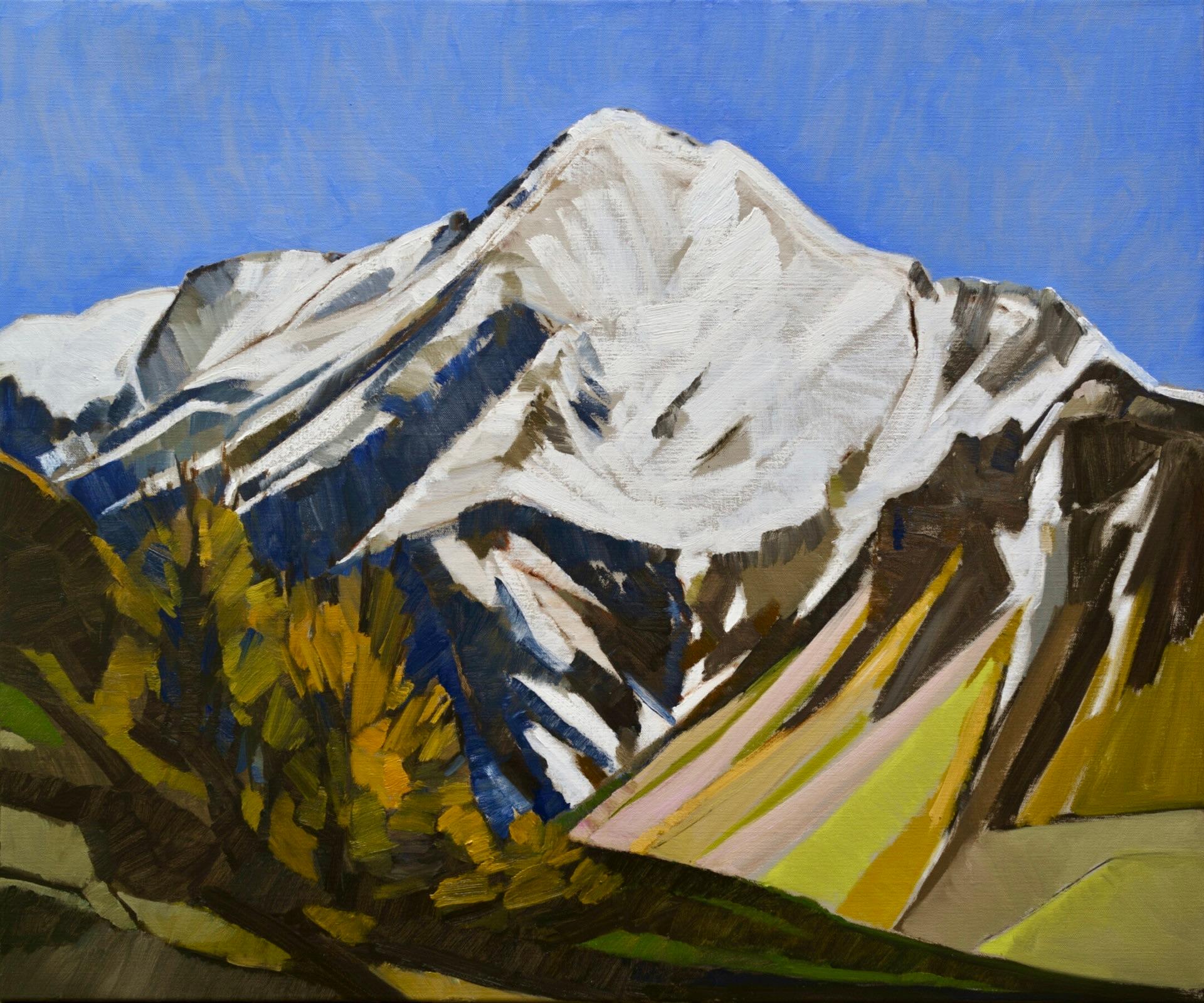 Landscape Painting Frank Dekkers - Matin dans la vallée - Peinture impressionniste contemporaine d'un paysage 