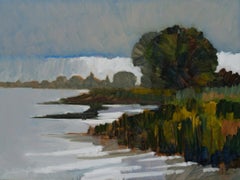 Rain  - 21st Century Contemporary Impressionistic Landscape Painting