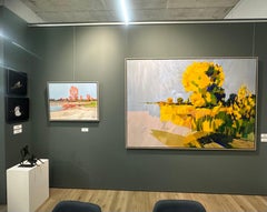 Sol de septiembre - Pintura impresionista contemporánea de paisajes del siglo XXI