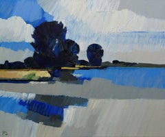 Estate - Pittura impressionistica contemporanea di un paesaggio
