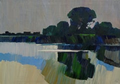 Sommer - Zeitgenössische impressionistische Malerei einer Landschaft