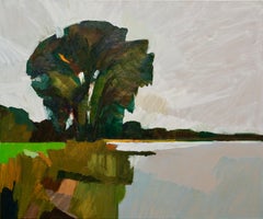 Summer - 21st Century Contemporary Impressionistic Painting of a Landscape 