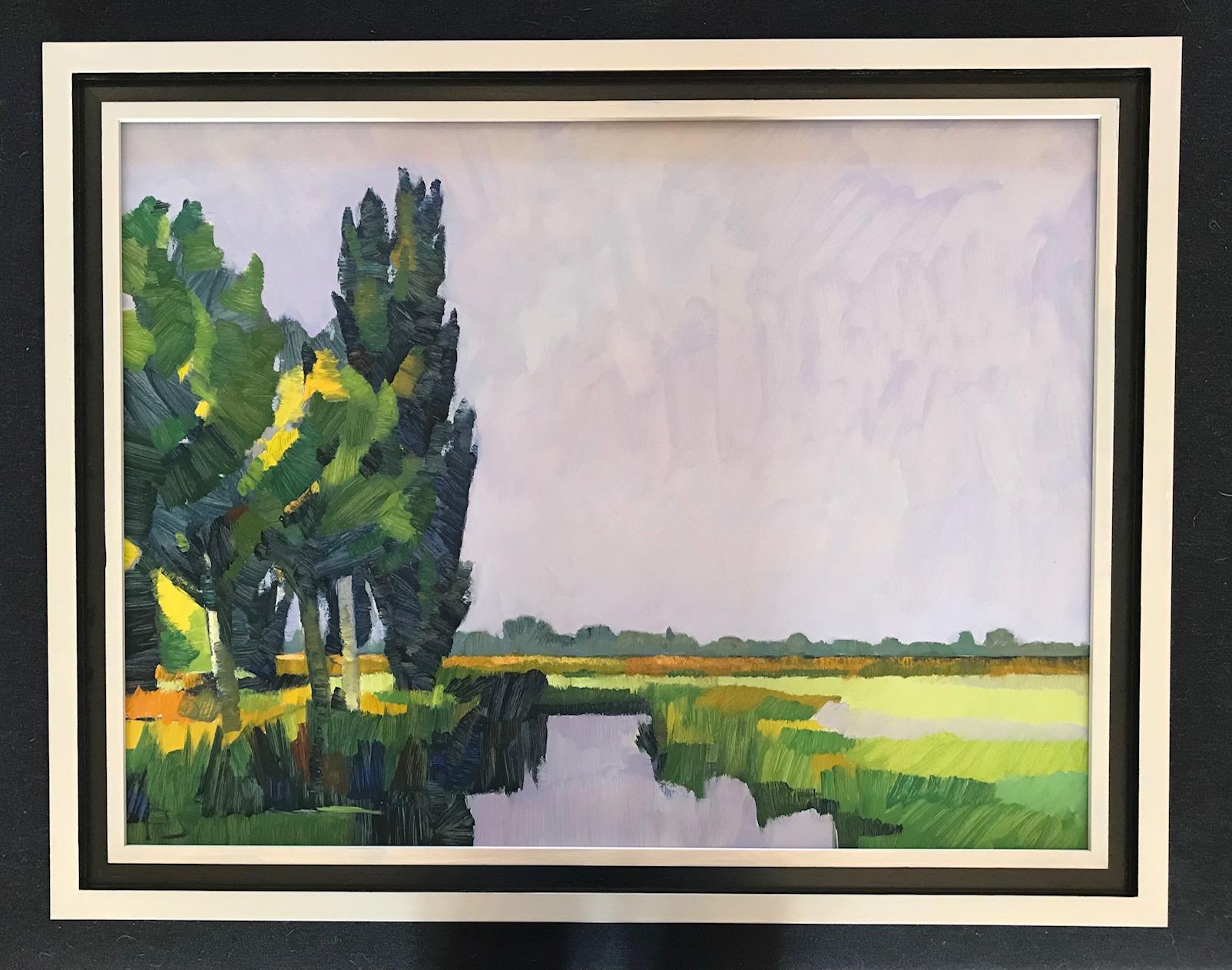 ''The End of the Summer'', Contemporary Dutch Oil Painting of a Landscape  For Sale 2
