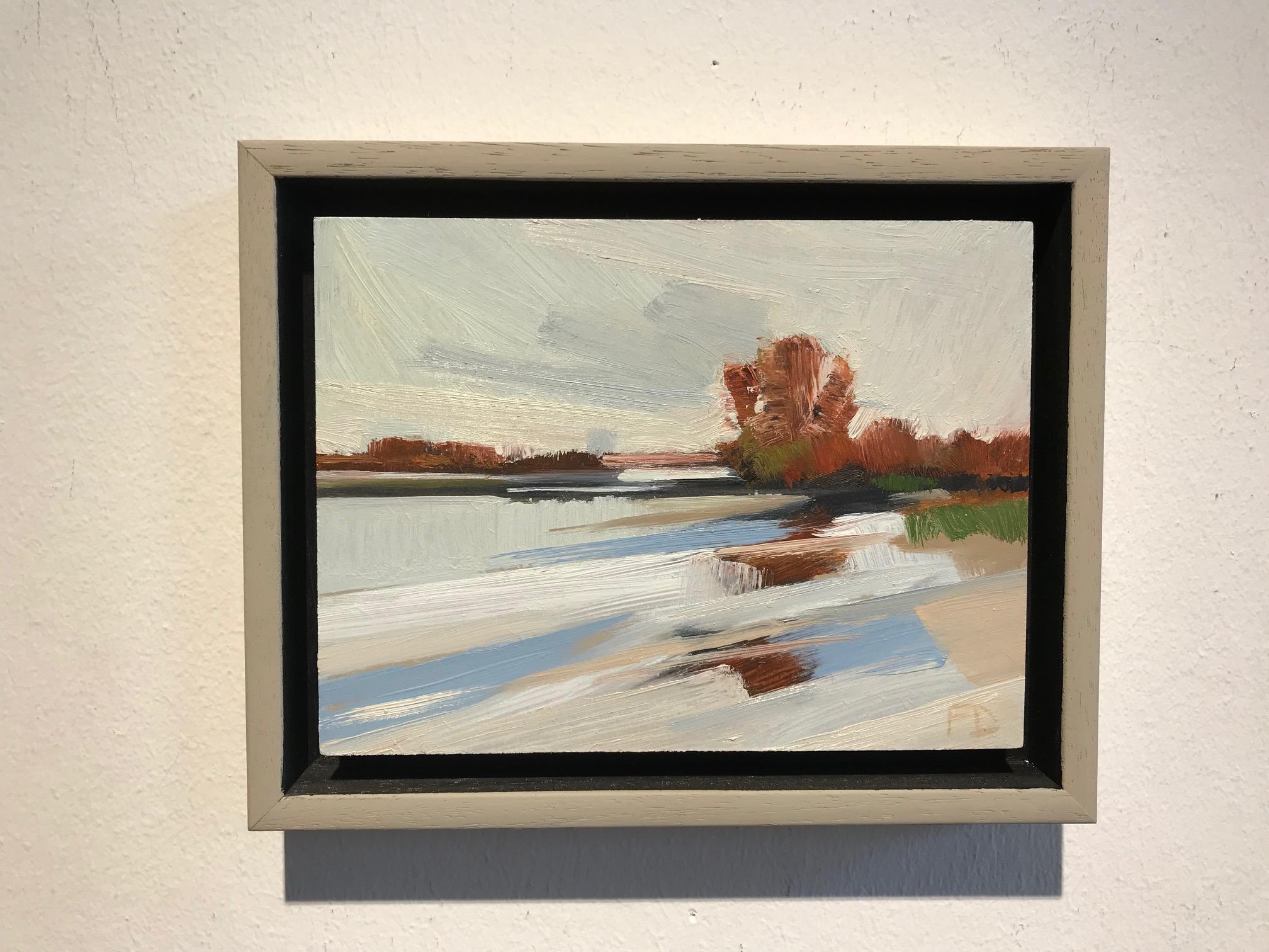 ''Winter Landscape'', Contemporary Dutch Oil Painting of a Landscape 2