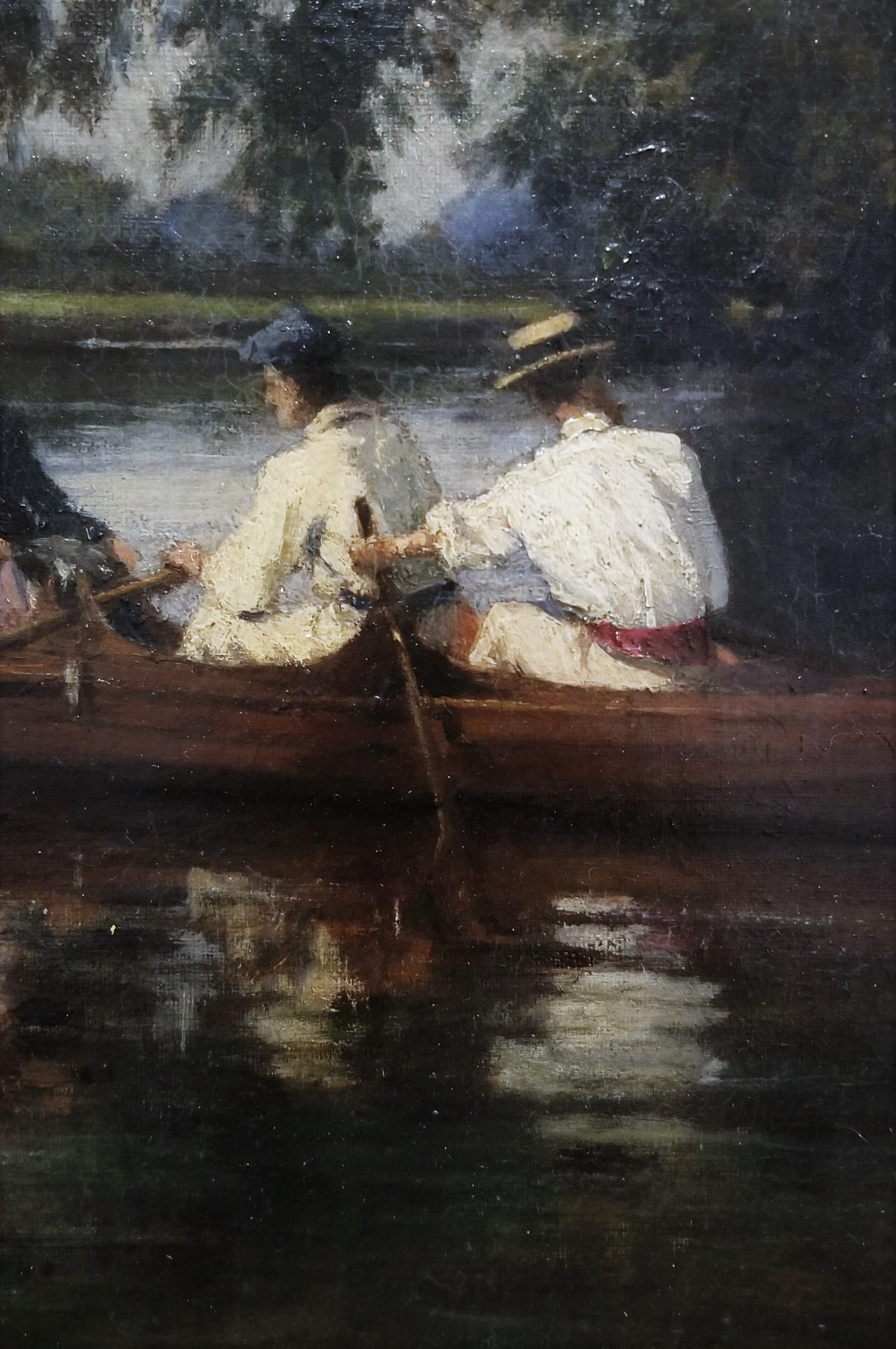 Promenade en Bateau en Soirée (Evening Boat Ride) /// Impressionist Painting Art For Sale 9