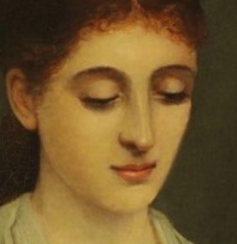Portrait d'une femme du XIXe siècle, attribué à Sir Frank Dicksee en vente 3