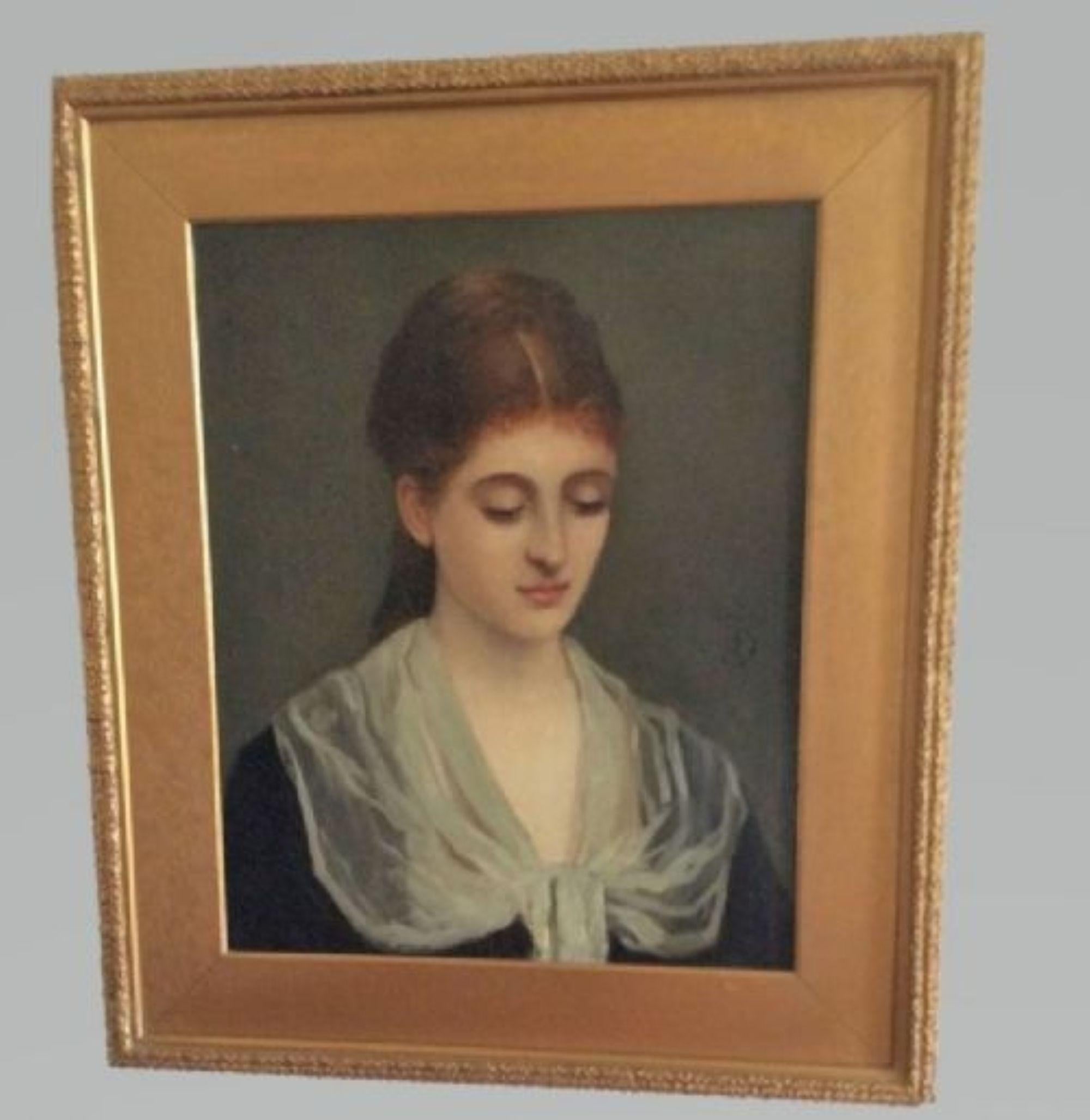 Porträt einer Dame aus dem 19. Jahrhundert, Sir Frank Dicksee zugeschrieben