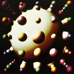 Original Vintage Exhibition Poster Computer Art Exhibition Graphics Animation