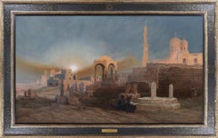 Tombs of the Sultans - 19th Century Orientalist Oil Painting Royal Academy 1873