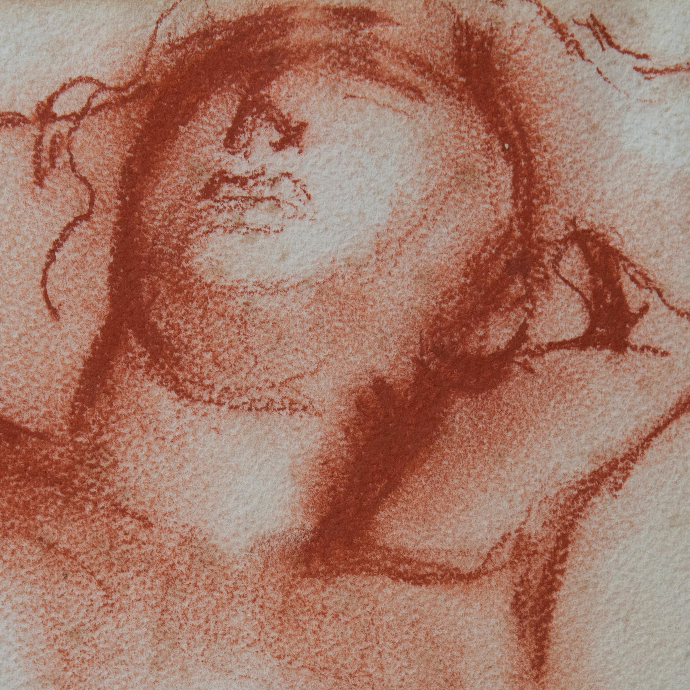 Frank Dobson Modern Drawing Female Nude  In Good Condition For Sale In Roma, IT