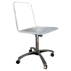 Frank Doerner Rolling Lucite Desk Chair, 1975