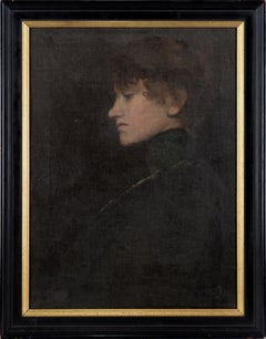 The Lady with the Green Collar - Portrait After Framk Duvenck