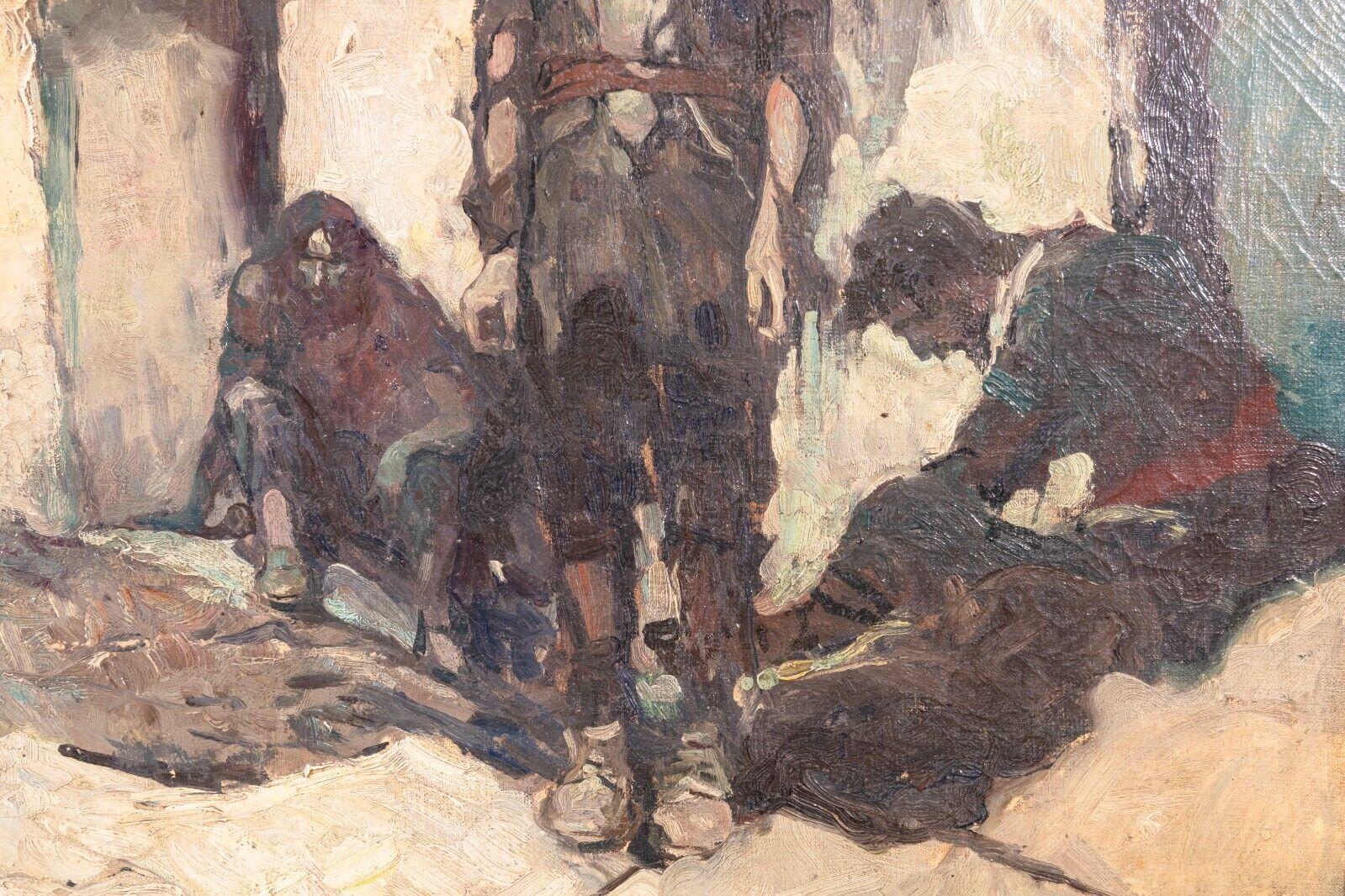 Frank Earle Schoonover The Four Witch Men Signed Illustrative Oil Painting 1924 For Sale 3