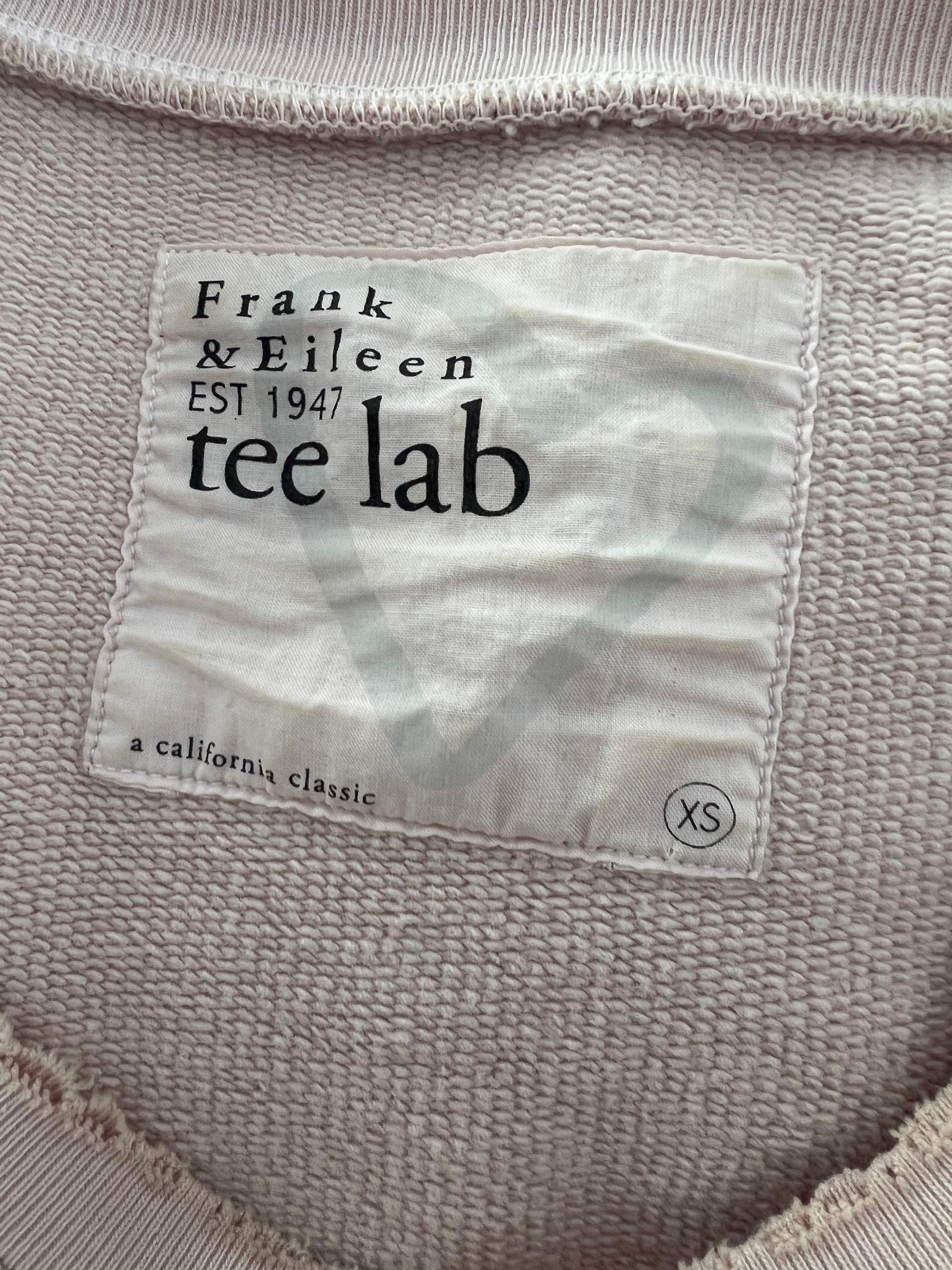 Frank & Eileen Tee Lab Rosa Love Sweatshirt Top aus Baumwolle, Größe XS im Angebot 3