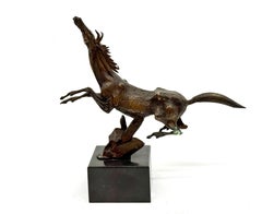 Frank Eliscu Bronze of a Jumping Horse