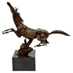 Frank Eliscu Bronze of a Jumping Horse