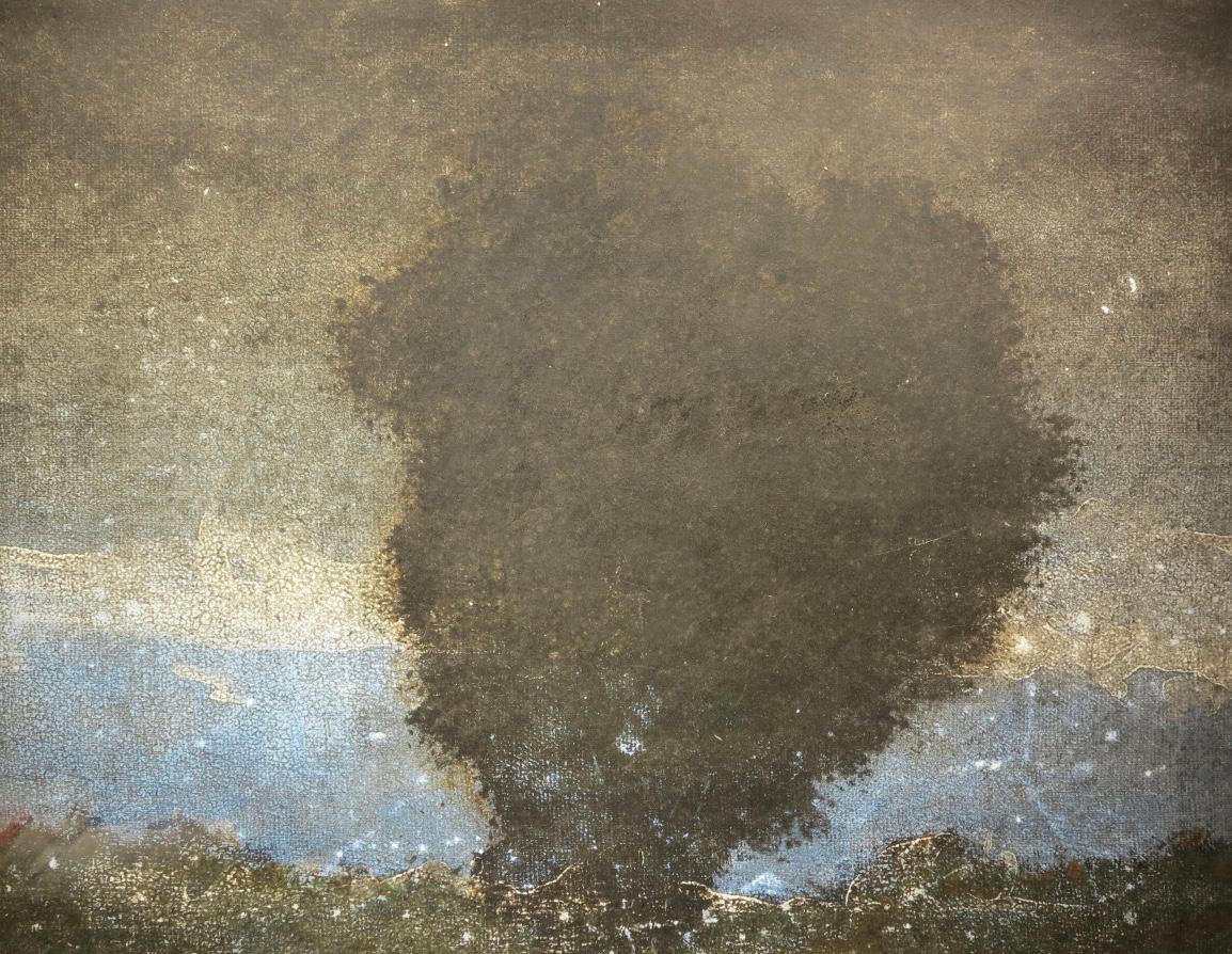 Frank Faulkner Landscape Painting - Obscured Landscape #2 (abstract landscape)