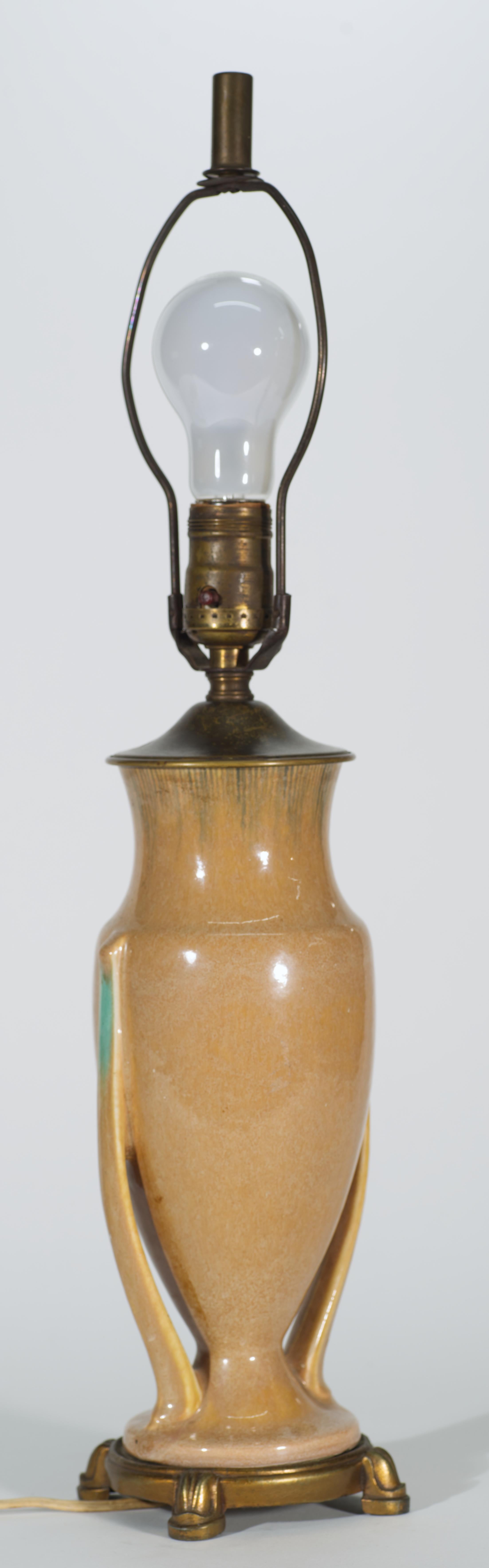 Art déco Lampe de table Art Déco Frank Ferrell pour Roseville Pottery, 1935 en vente
