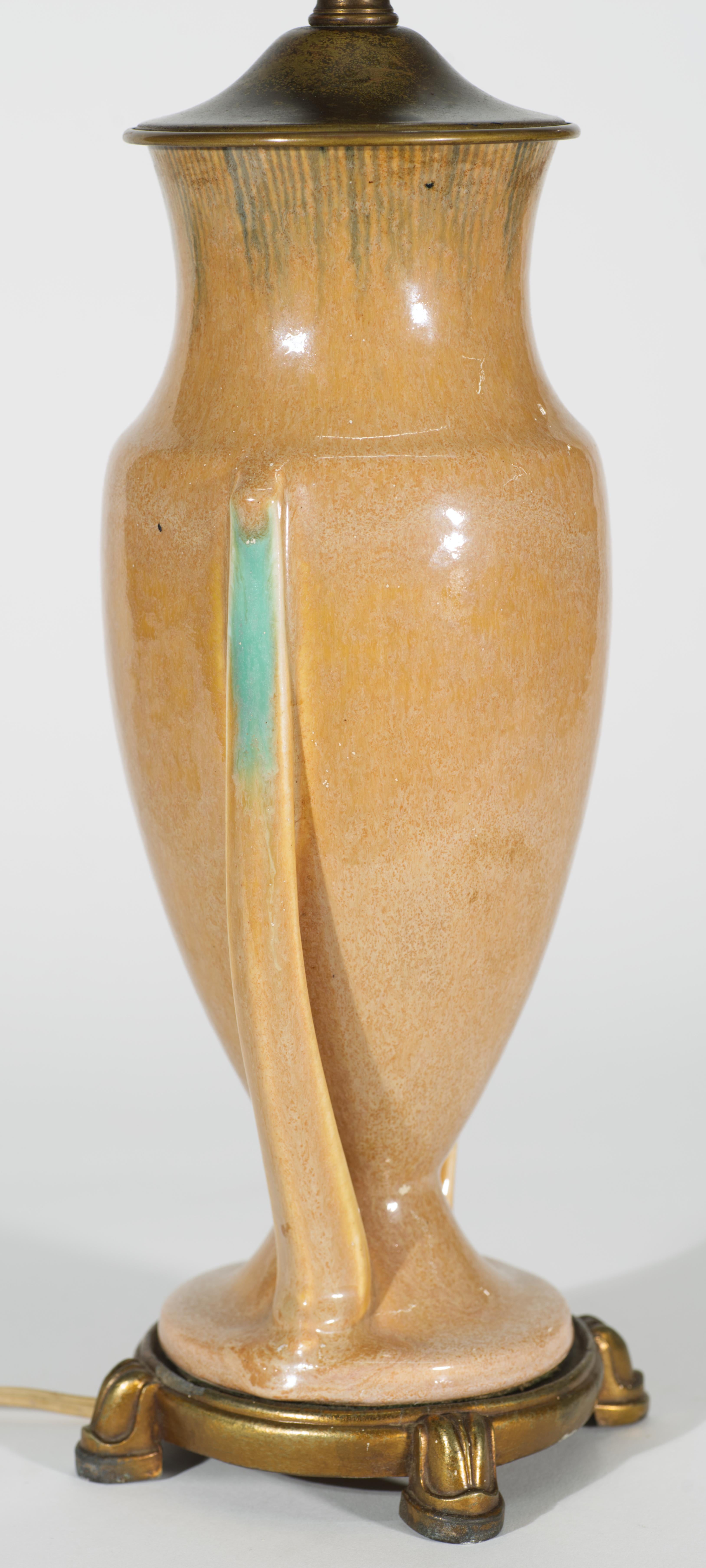 Lampe de table Art Déco Frank Ferrell pour Roseville Pottery, 1935 Bon état - En vente à Clifton Springs, NY