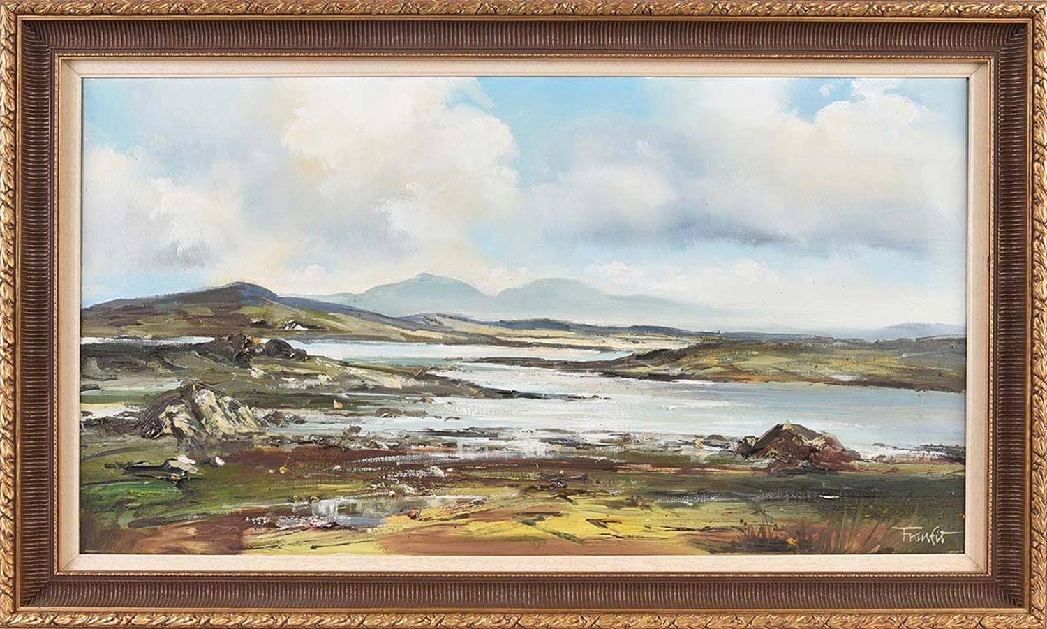 Frank Fitzsimons Figurative Painting - Expressive Abstract Landscape Painting of Ireland by Contemporary Irish Artist